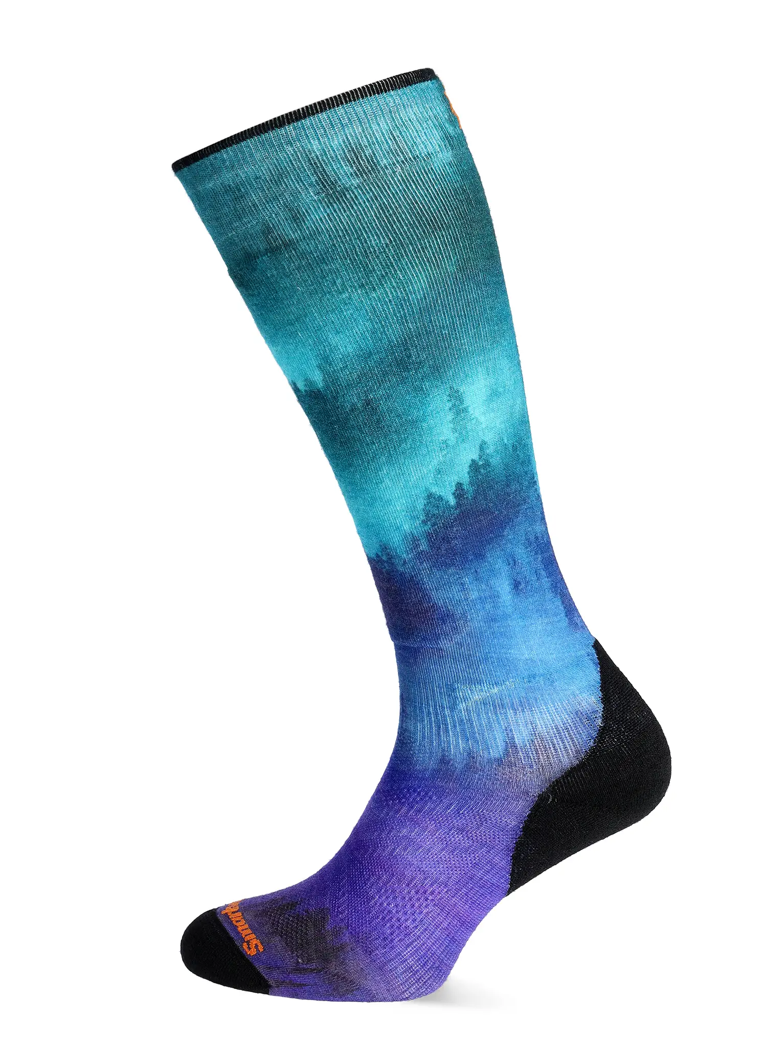 Skijaške čarape Smartwool Ski Targeted Cushion Compression Print OTC Socks - black