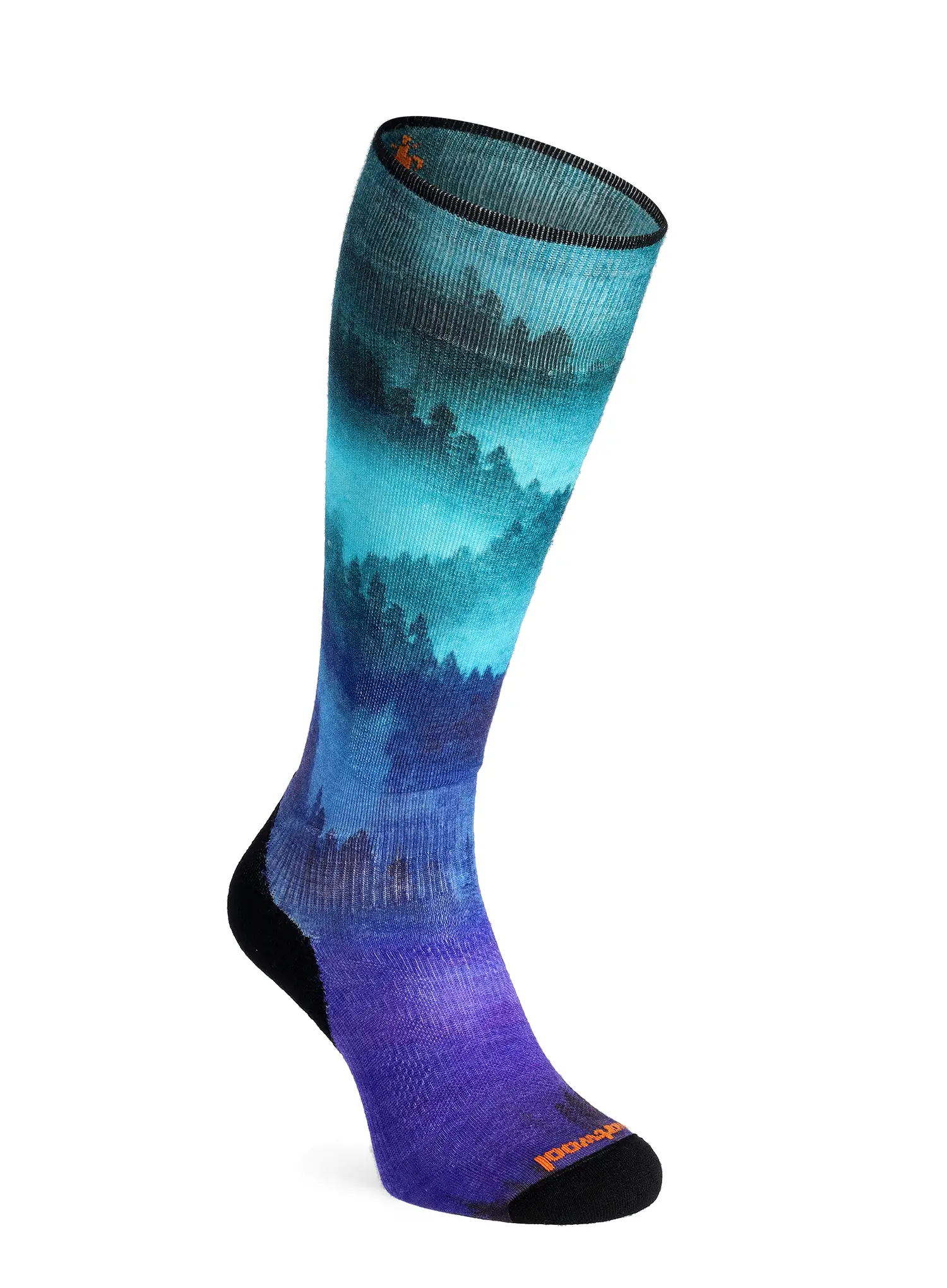 Skijaške čarape Smartwool Ski Targeted Cushion Compression Print OTC Socks - black
