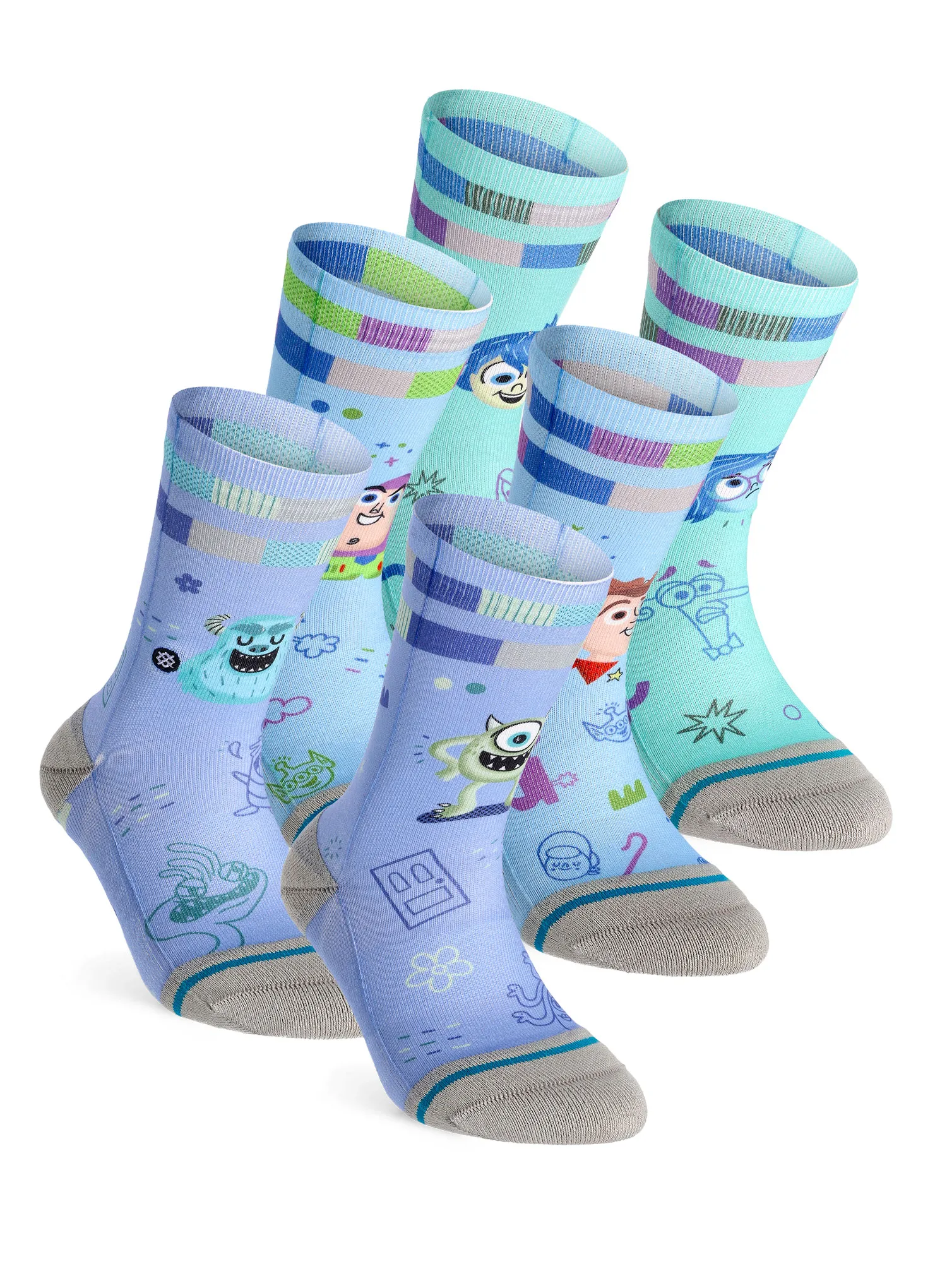 Dječje čarape Stance Pixar By Ryan 3 Pack - blue
