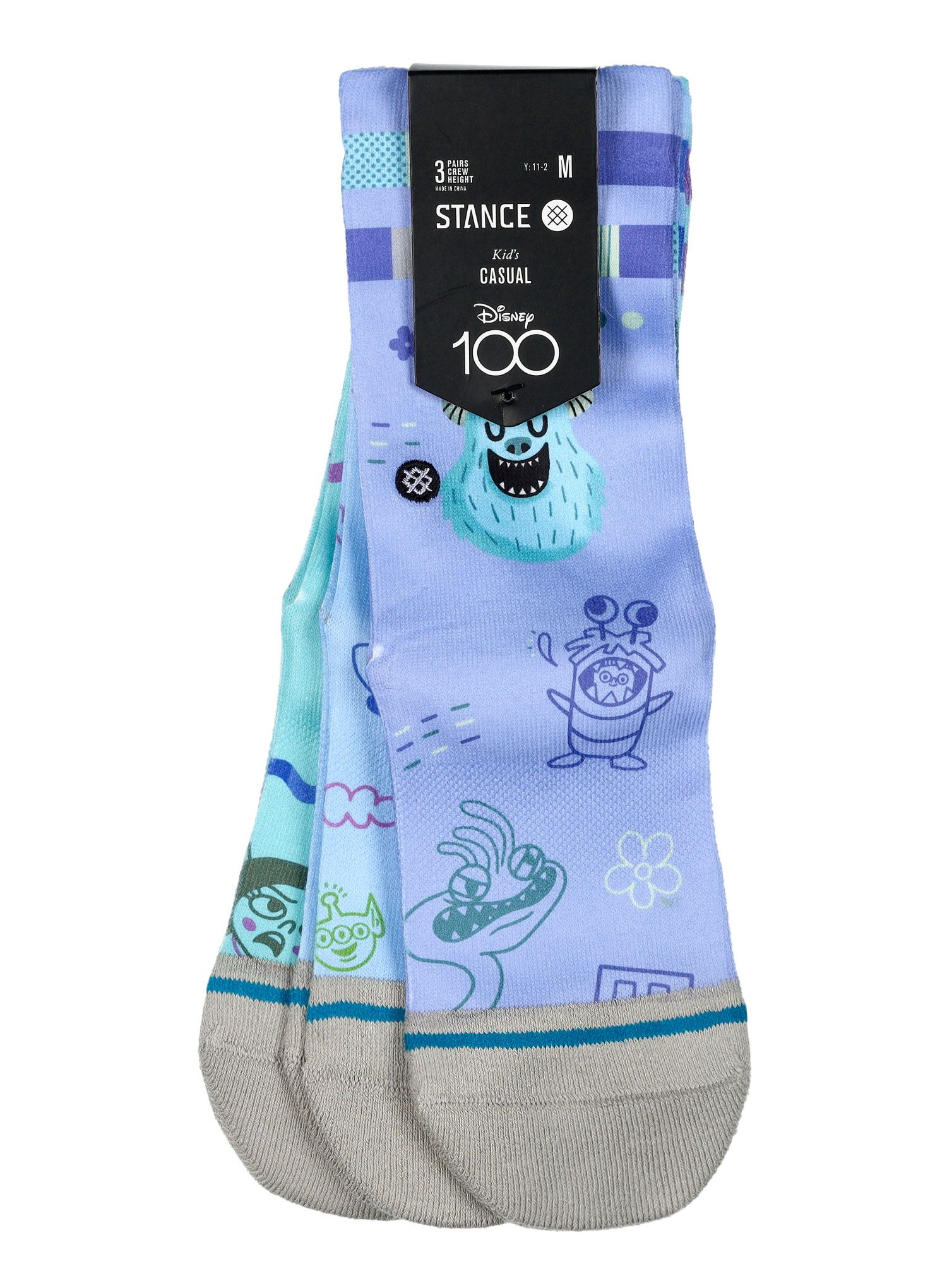 Dječje čarape Stance Pixar By Ryan 3 Pack - blue