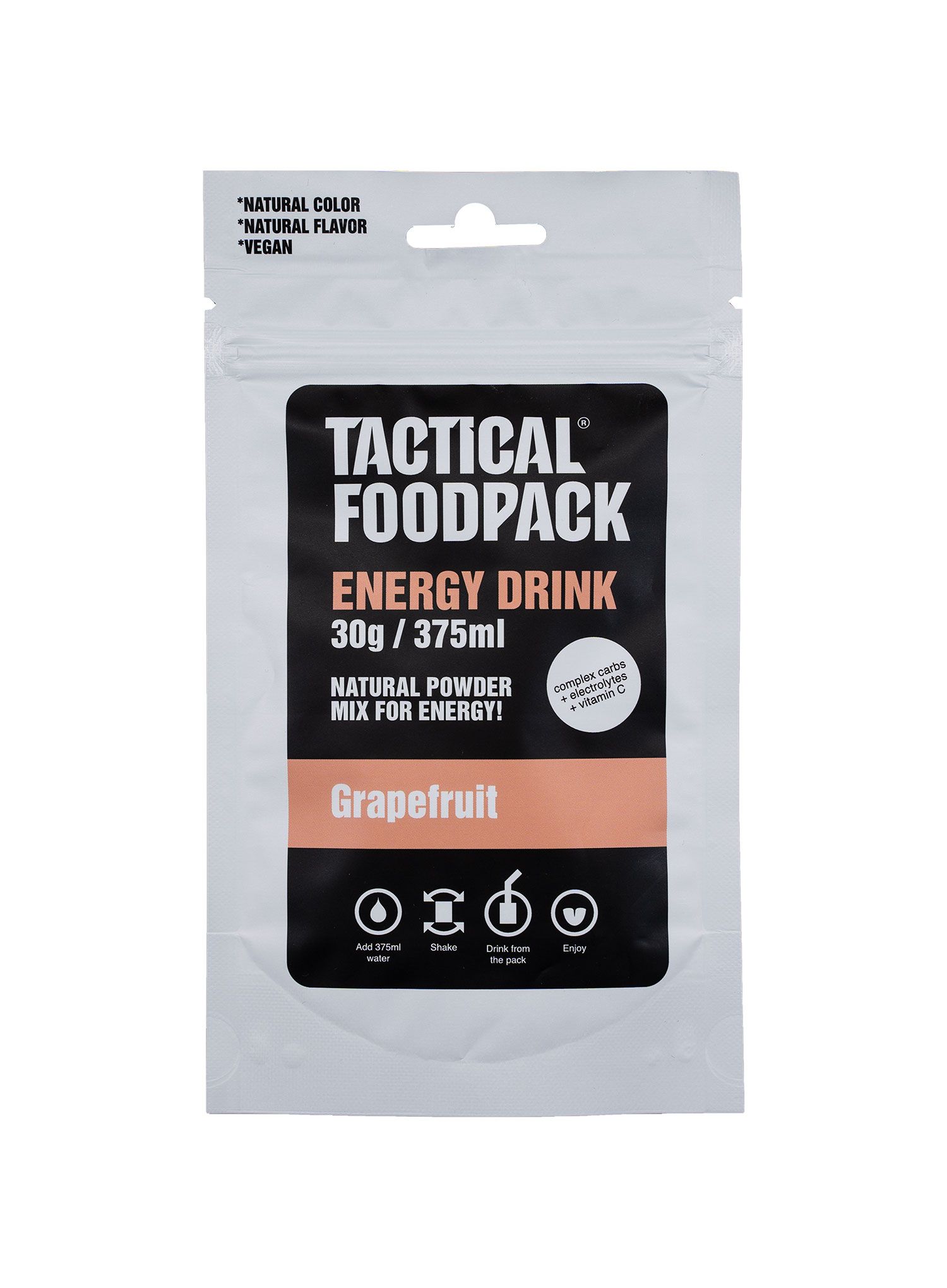 Energetski napitak Tactical Foodpack Energy Drink 375 ml - grapefruit