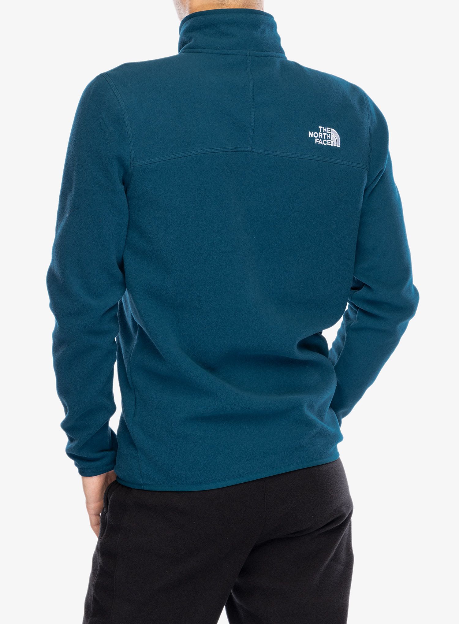 Dukserica od flisa The North Face 100 Glacier 1/4 Zip - midnight petrol