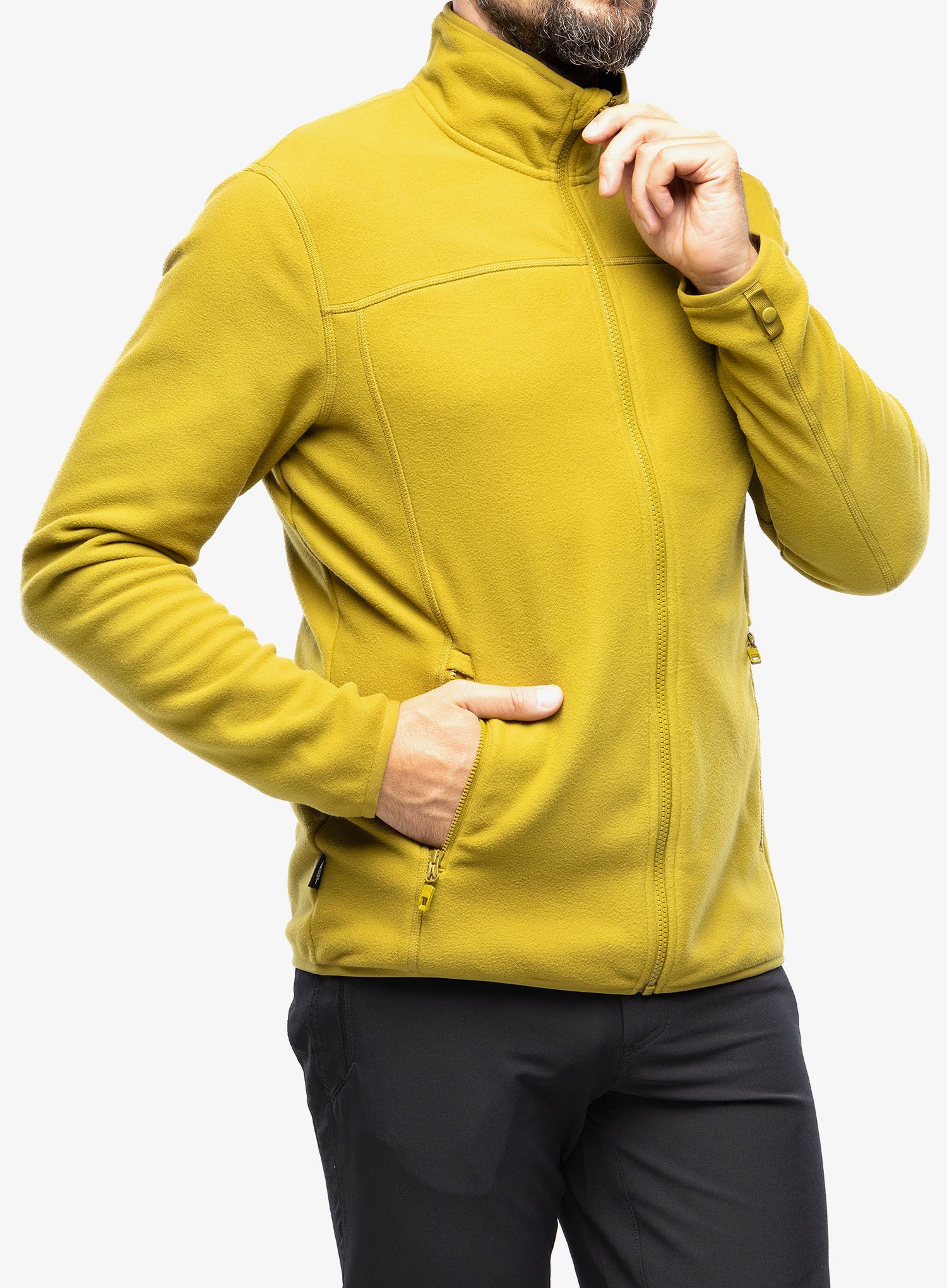 Dukserica od flisa The North Face 100 Glacier Full Zip - sulphur moss