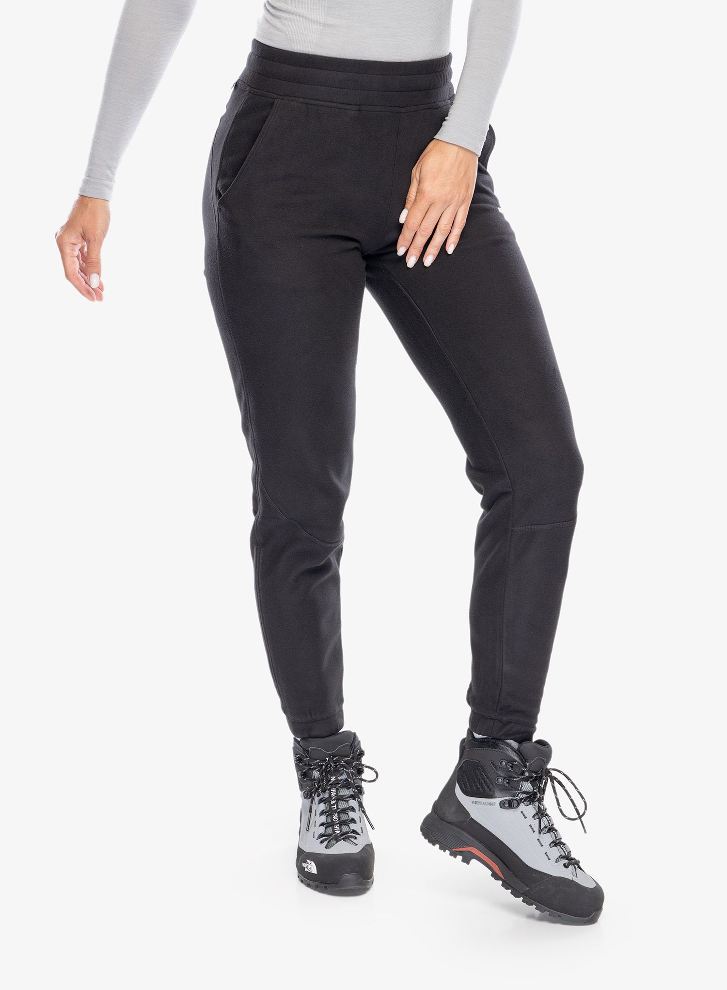 Ženske planinarske hlače The North Face 100 Glacier Jogger - tnf black