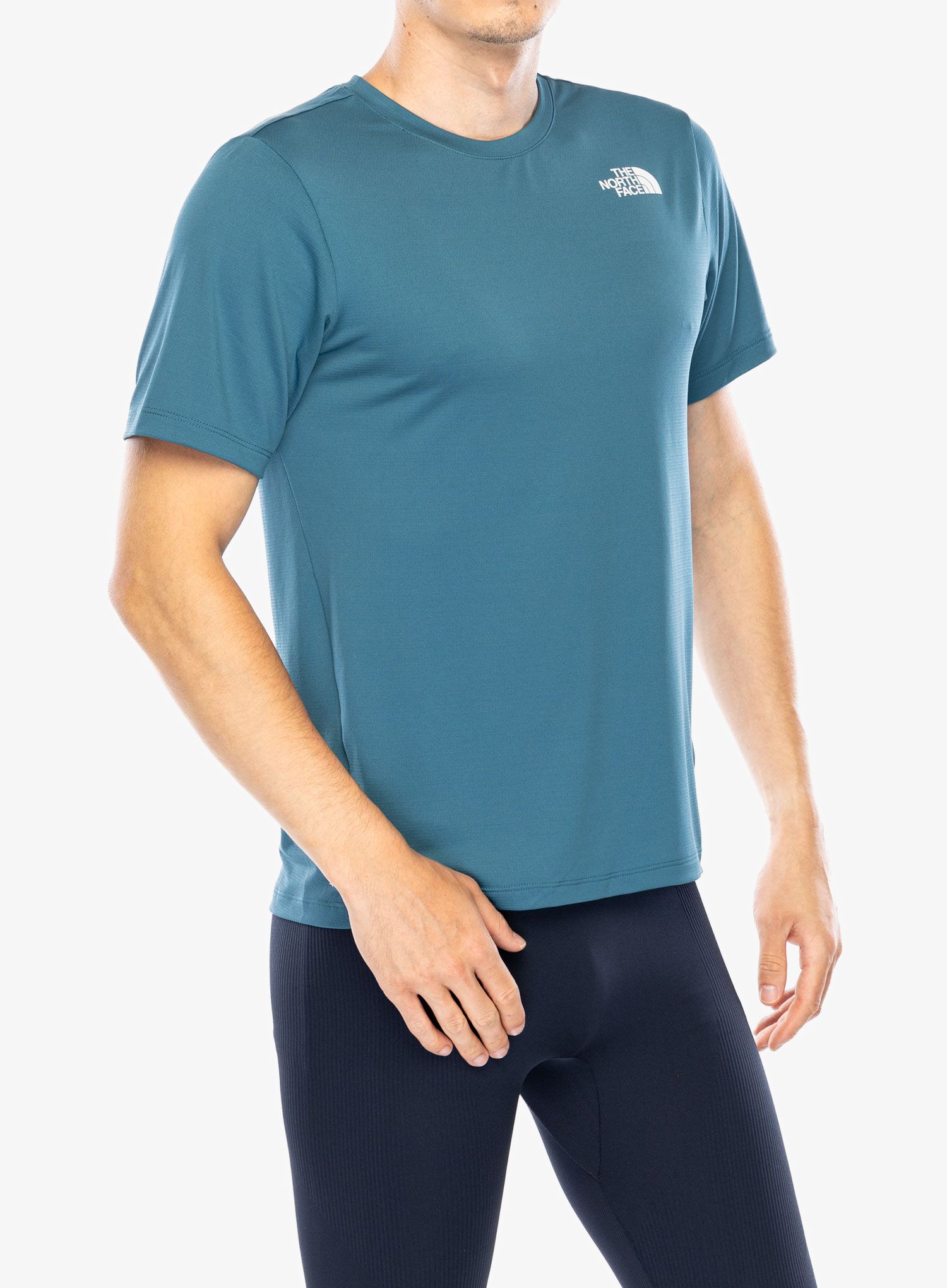 Majica za trening The North Face 24/7 S/S Tee Reg - mallard blue