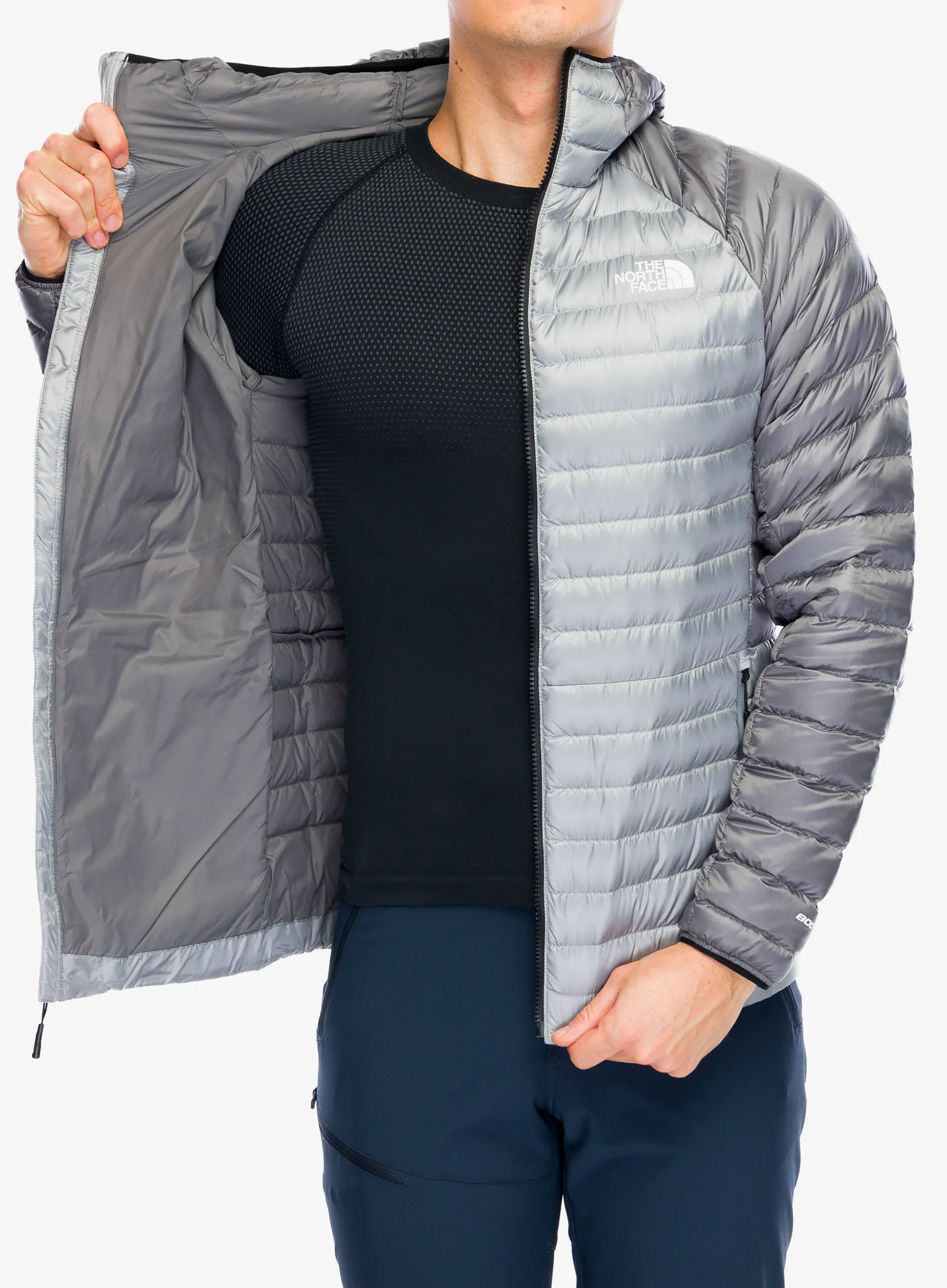 Pernata jakna The North Face Bettaforca Lt Down Hoodie - monument grey/smoked pearl