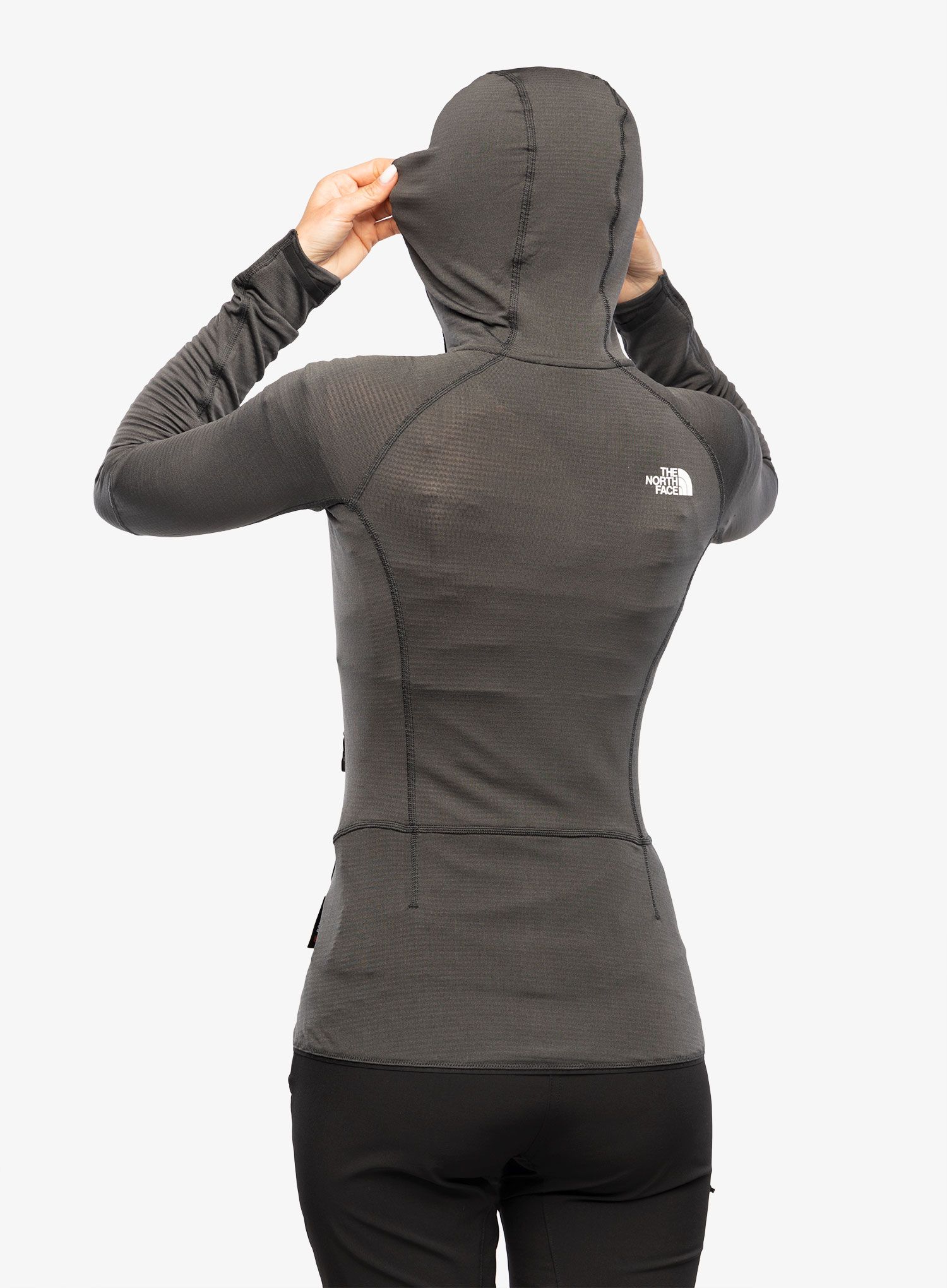 Ženska penjačka dukserica The North Face Bolt Polartec Hoodie - asphalt grey