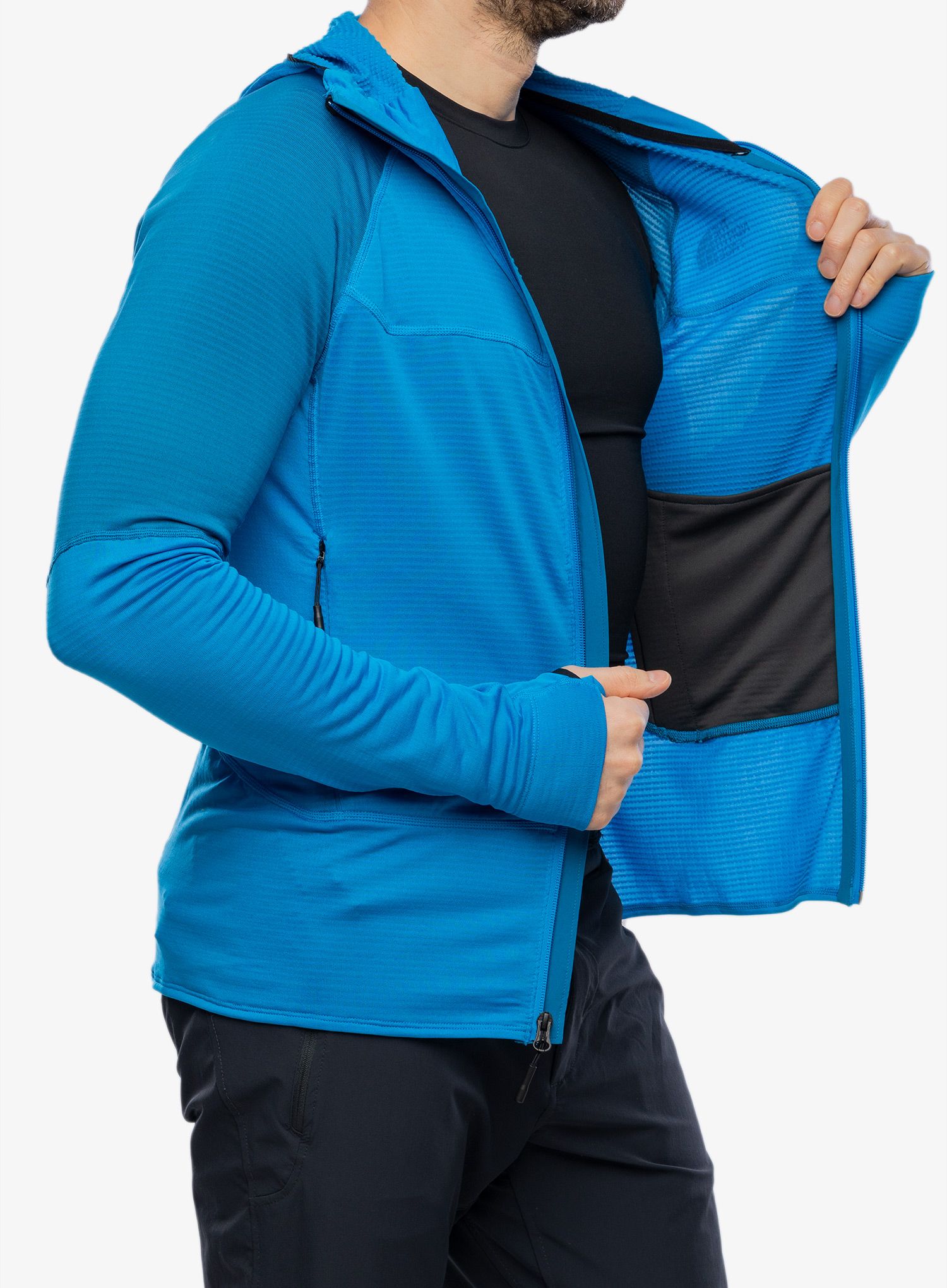 Penjačka dukserica The North Face Bolt Polartec Hoodie - skyline blue/adriatic blue