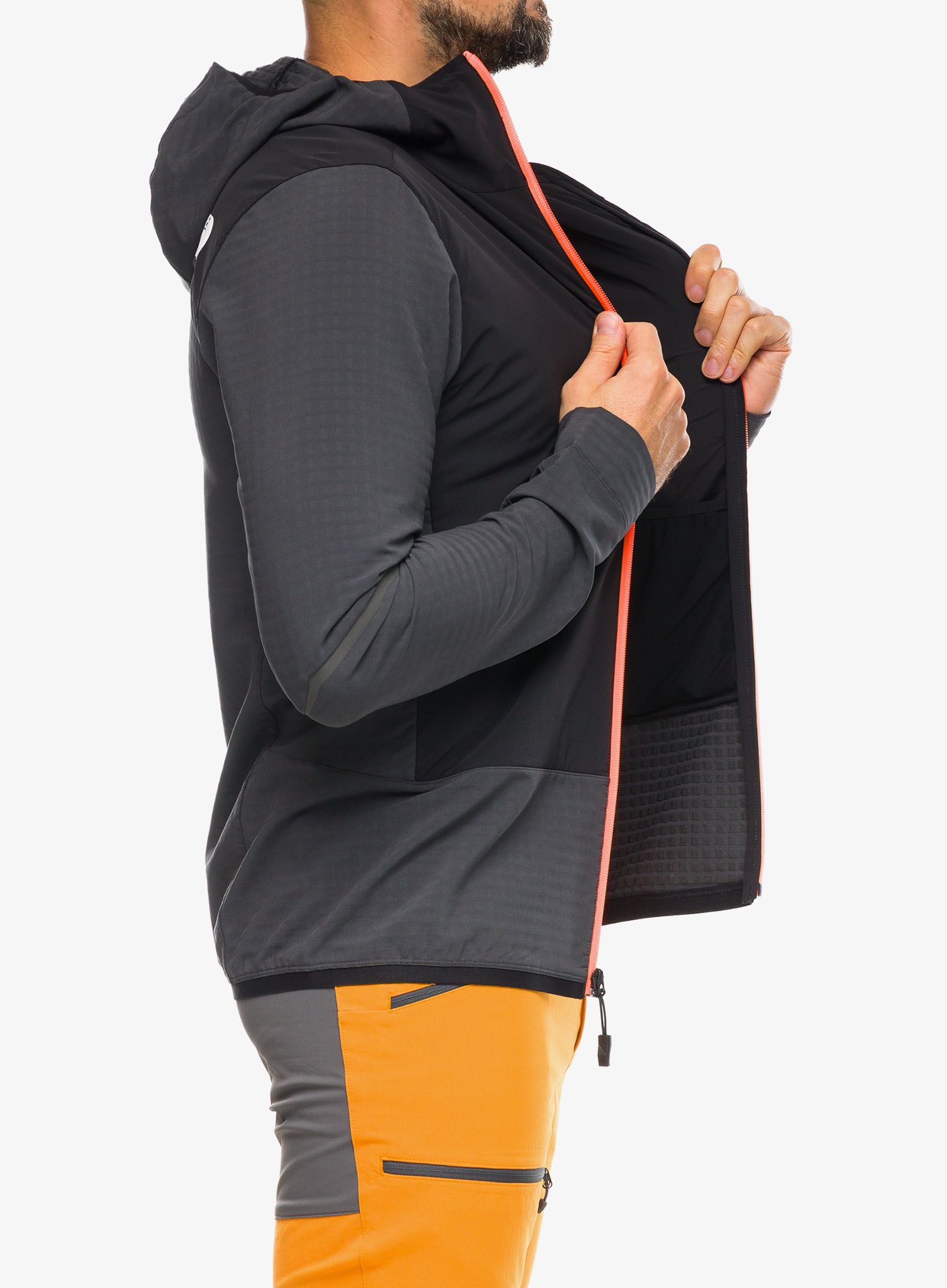 Jakna za turno skijanje The North Face Dawn Turn Hybrid Ventrix Midlayer - grey/orange