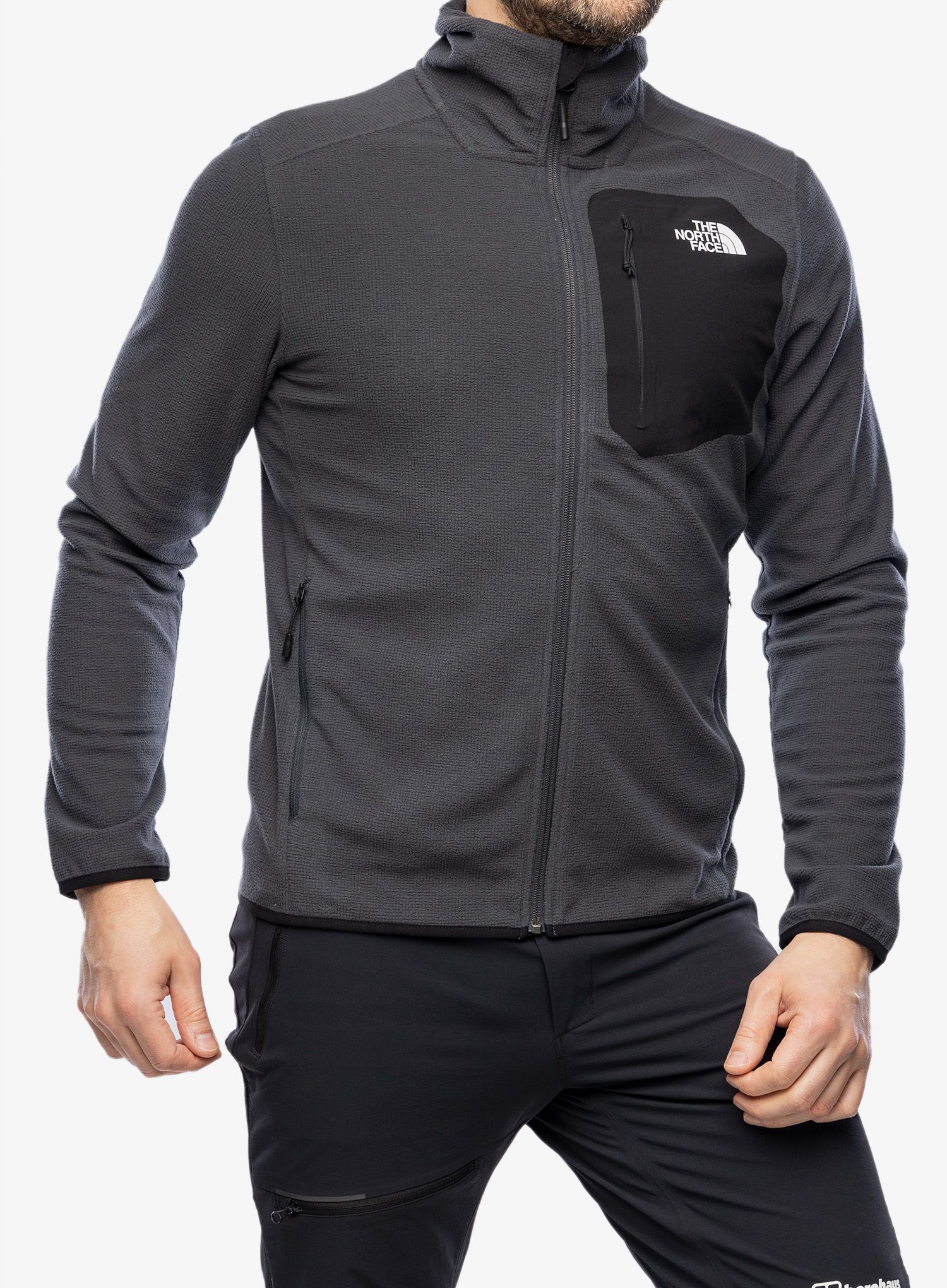 Dukserica na otkopčavanje The North Face Experit Grid Fleece - asphalt grey/tnf black