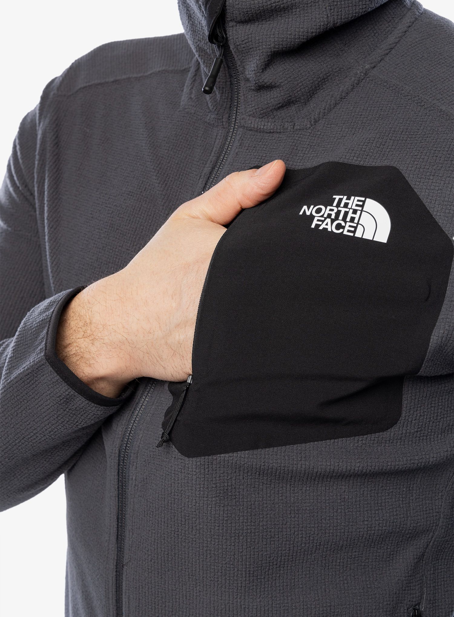 Dukserica na otkopčavanje The North Face Experit Grid Fleece - asphalt grey/tnf black