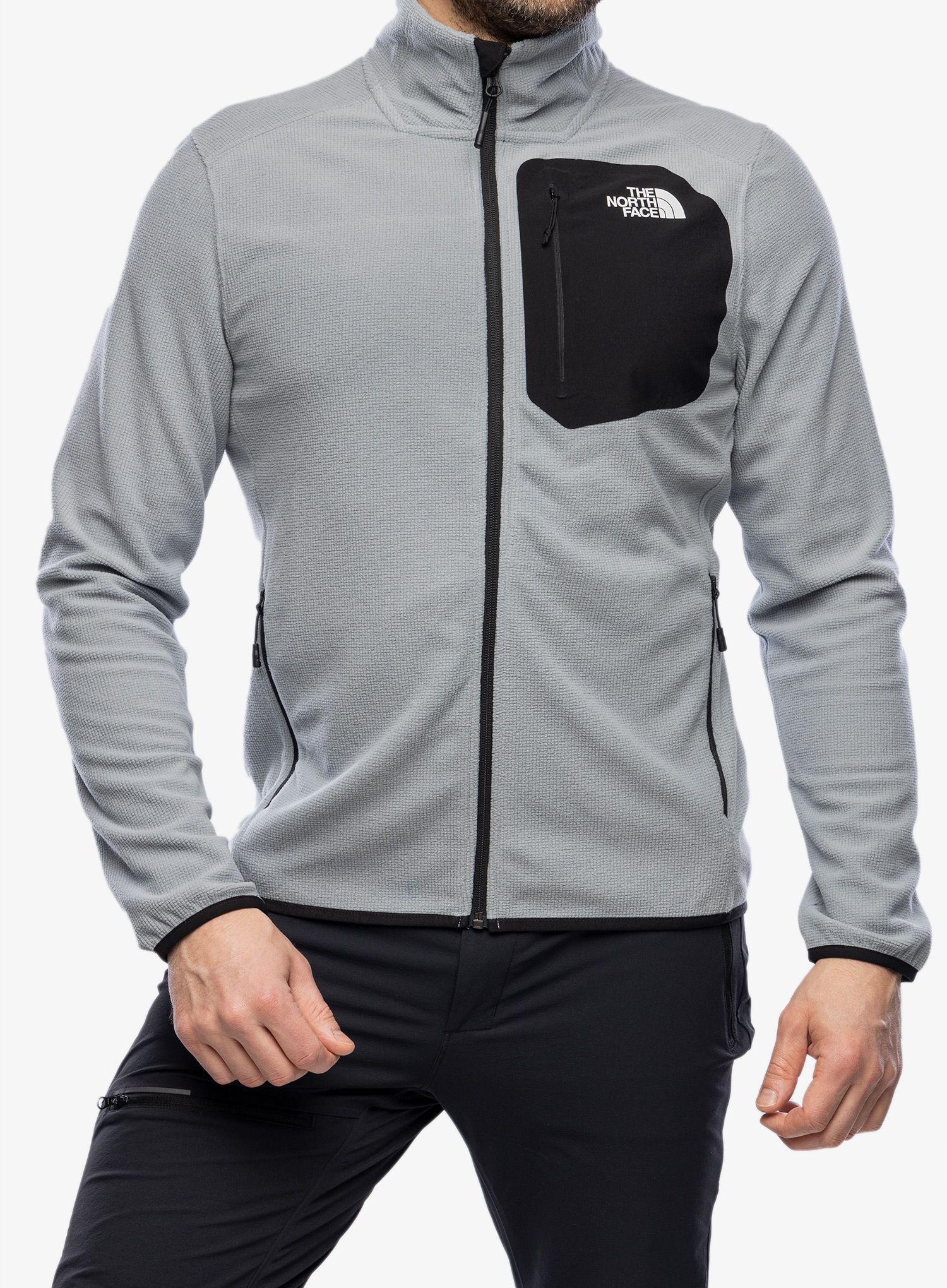 Dukserica od flisa The North Face Experit Grid Fleece - monument grey/black