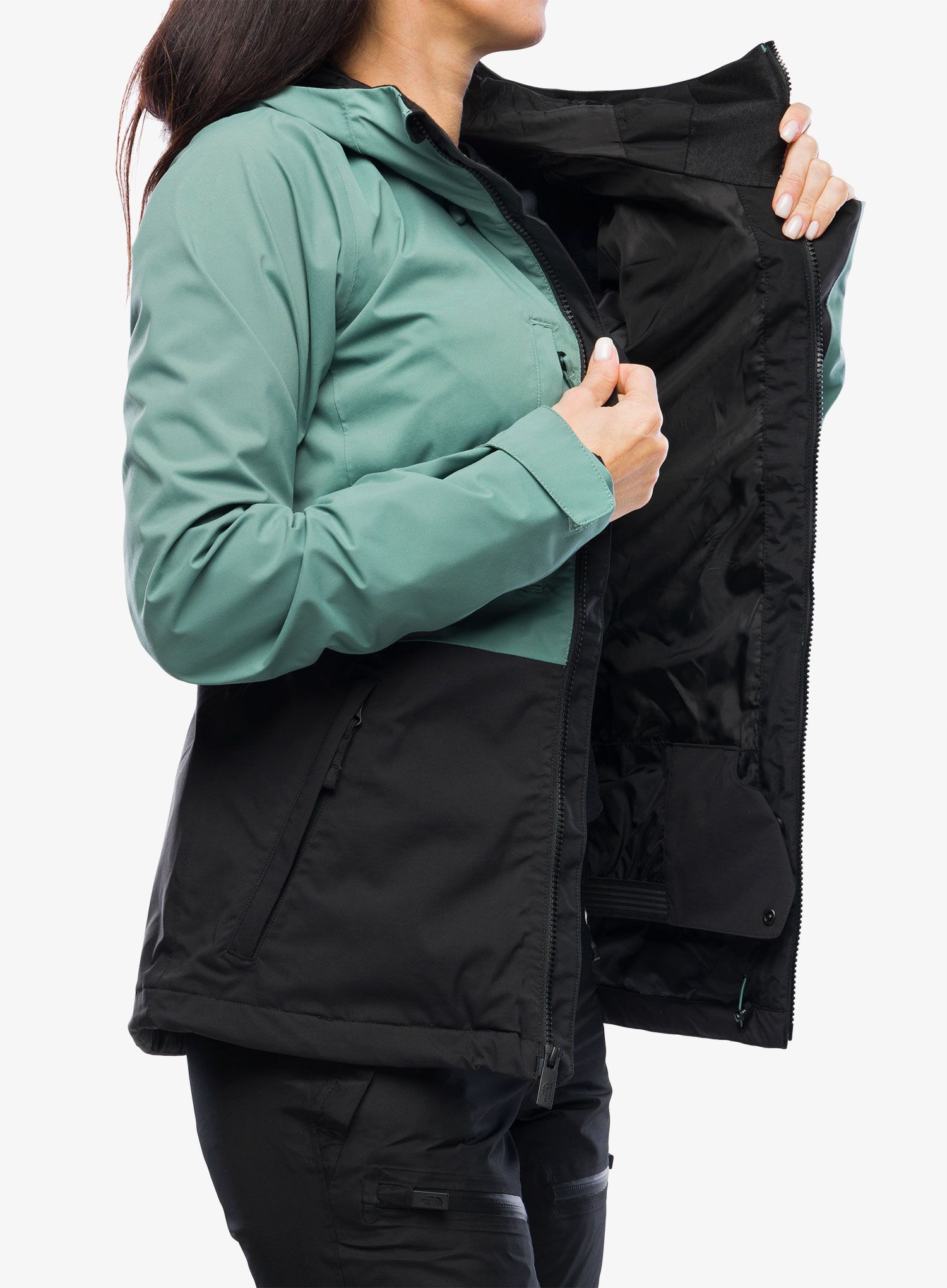 Ženska skijaška jakna The North Face Freedom Stretch Jacket - dark sage/black
