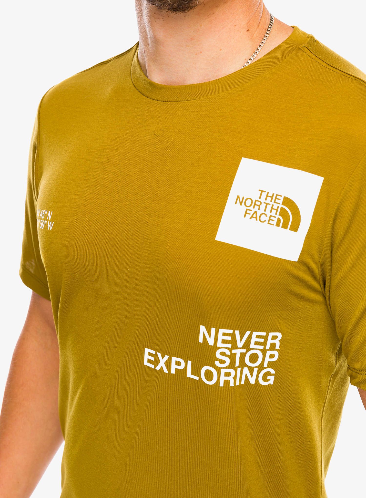 Majica za trening The North Face Graphic Boxes Foundation SS Tee - moss green