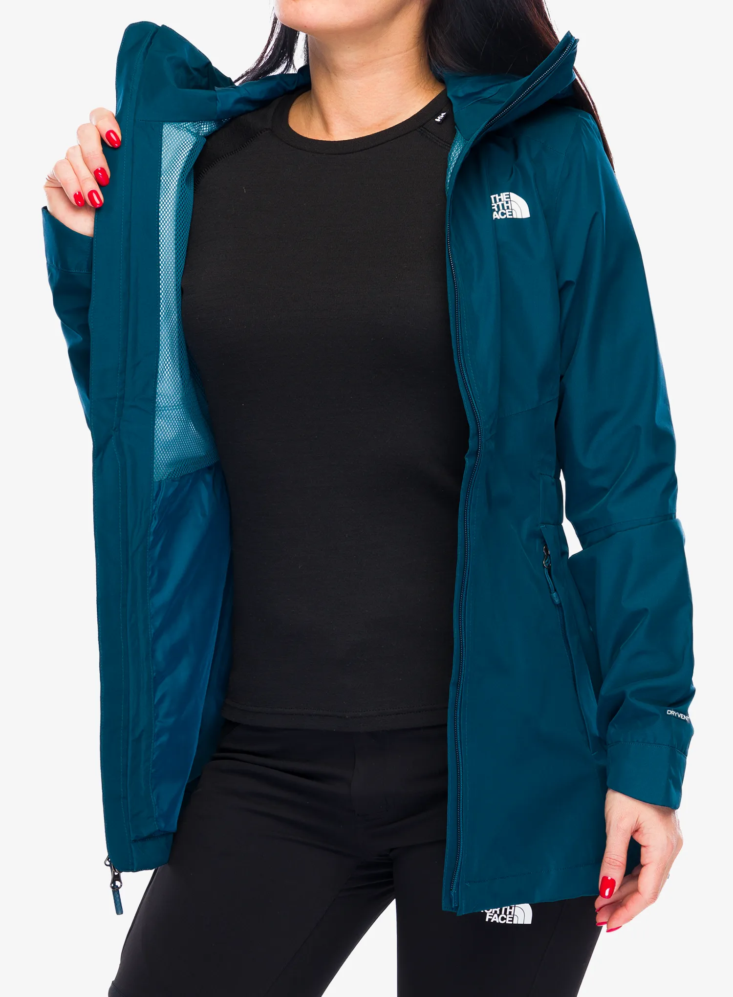 Ženski kaput The North Face Hikesteller Parka Shell - midnight petrol