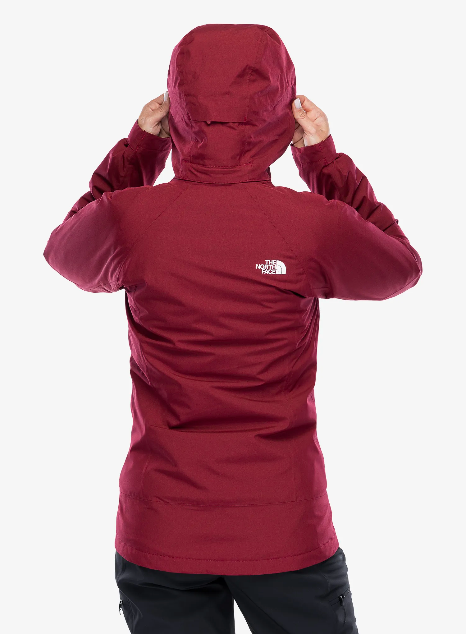 Ženska jakna 3u1 The North Face Inlux Triclimate - beetroot dark/white dune