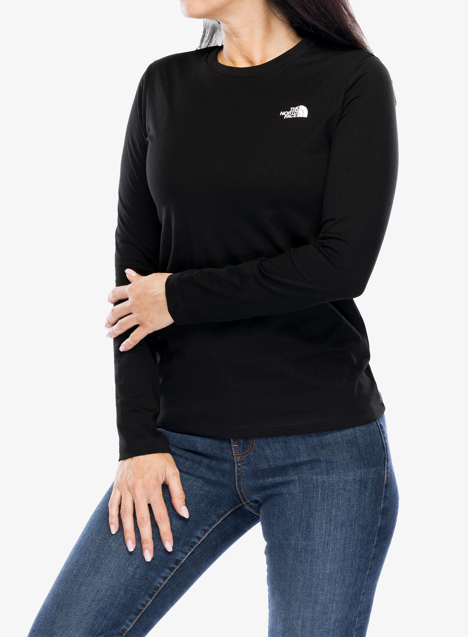 Ženska bluza dugih rukava The North Face L/S Simple Dome Tee - tnf black