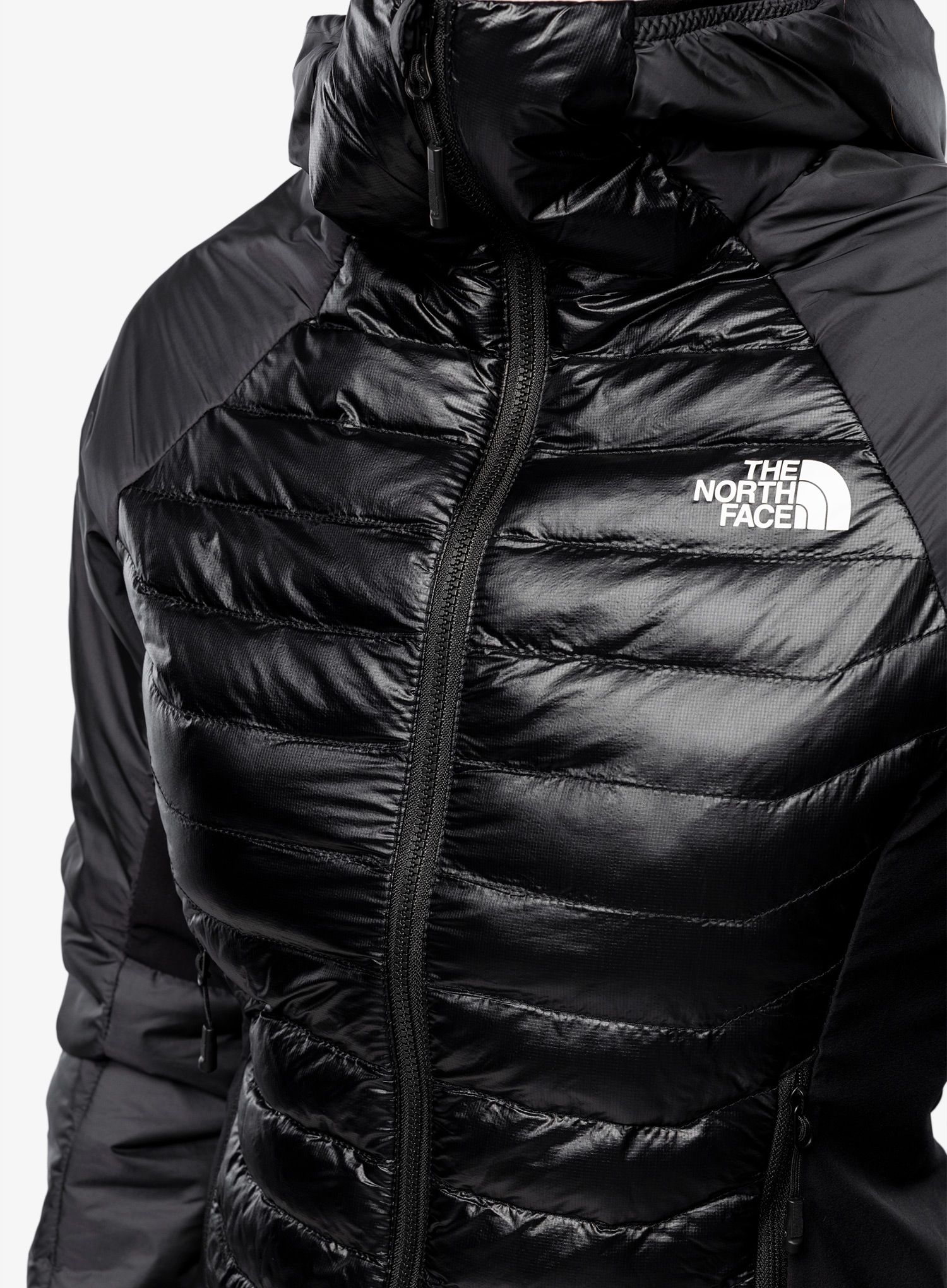 Ženska hibridna jakna The North Face Macugnaga Hybrid Insulation - asphalt grey/black