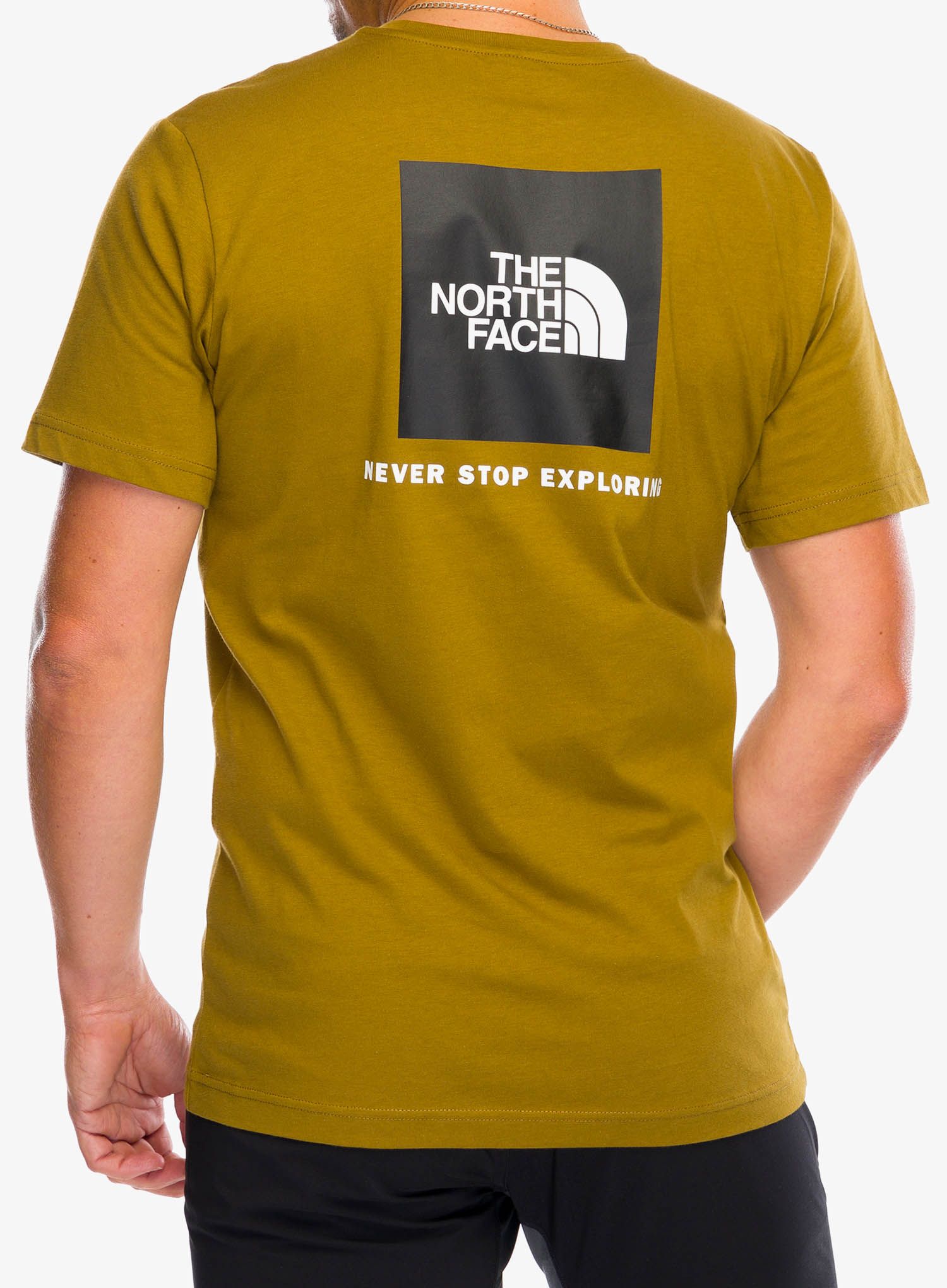 Pamučna majica The North Face S/S Redbox Tee - moss green/tnf black