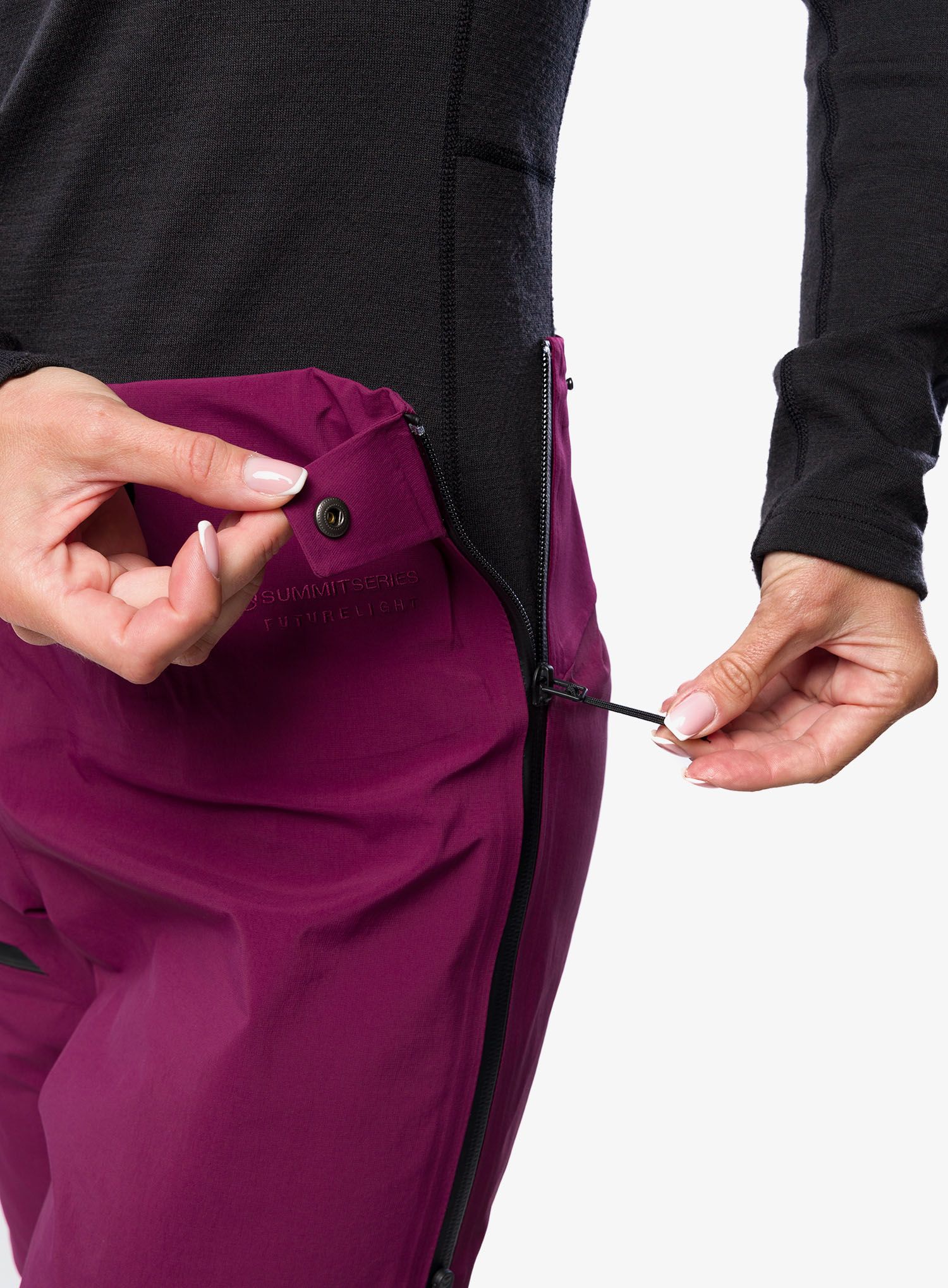 Ženske hlače za planinu The North Face Summit Chamlang FUTURELIGHT Pant - boysenberry
