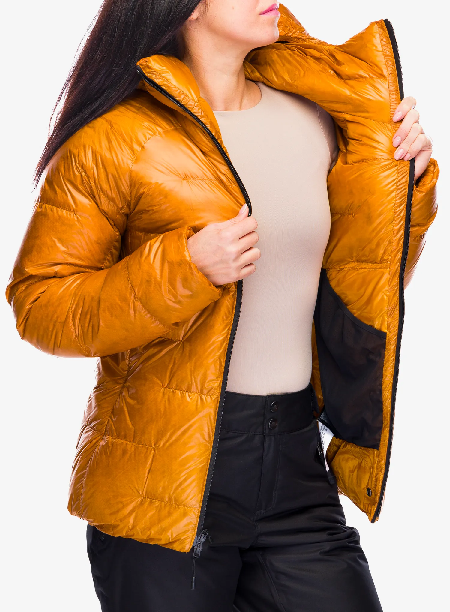 Ženska perjana jakna The North Face Summit Pumori Down Parka - iron citrus