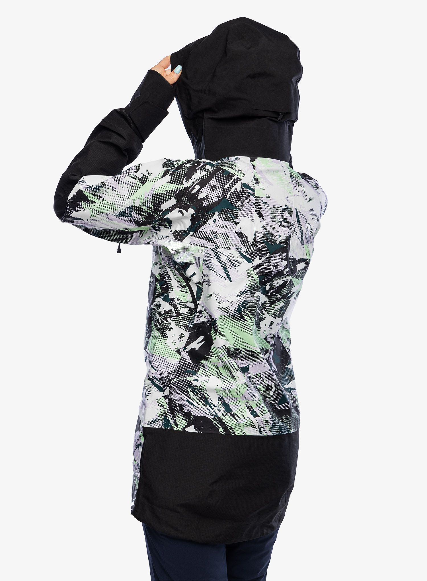 Ženska jakna The North Face Summit Verbier FUTURELIGHT Jacket - ptngrnsmtmtscprint/tnfblk