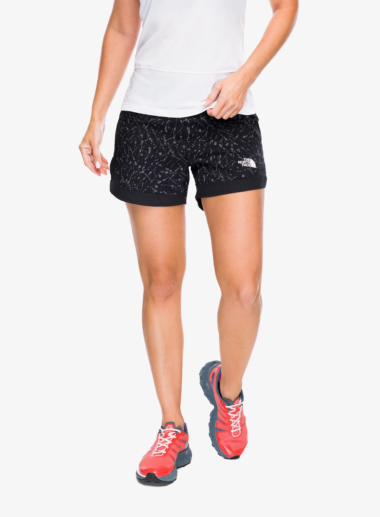 Ženske kratke hlače za trčanje The North Face Sunriser Short 4In - tnf black/tnf black trail