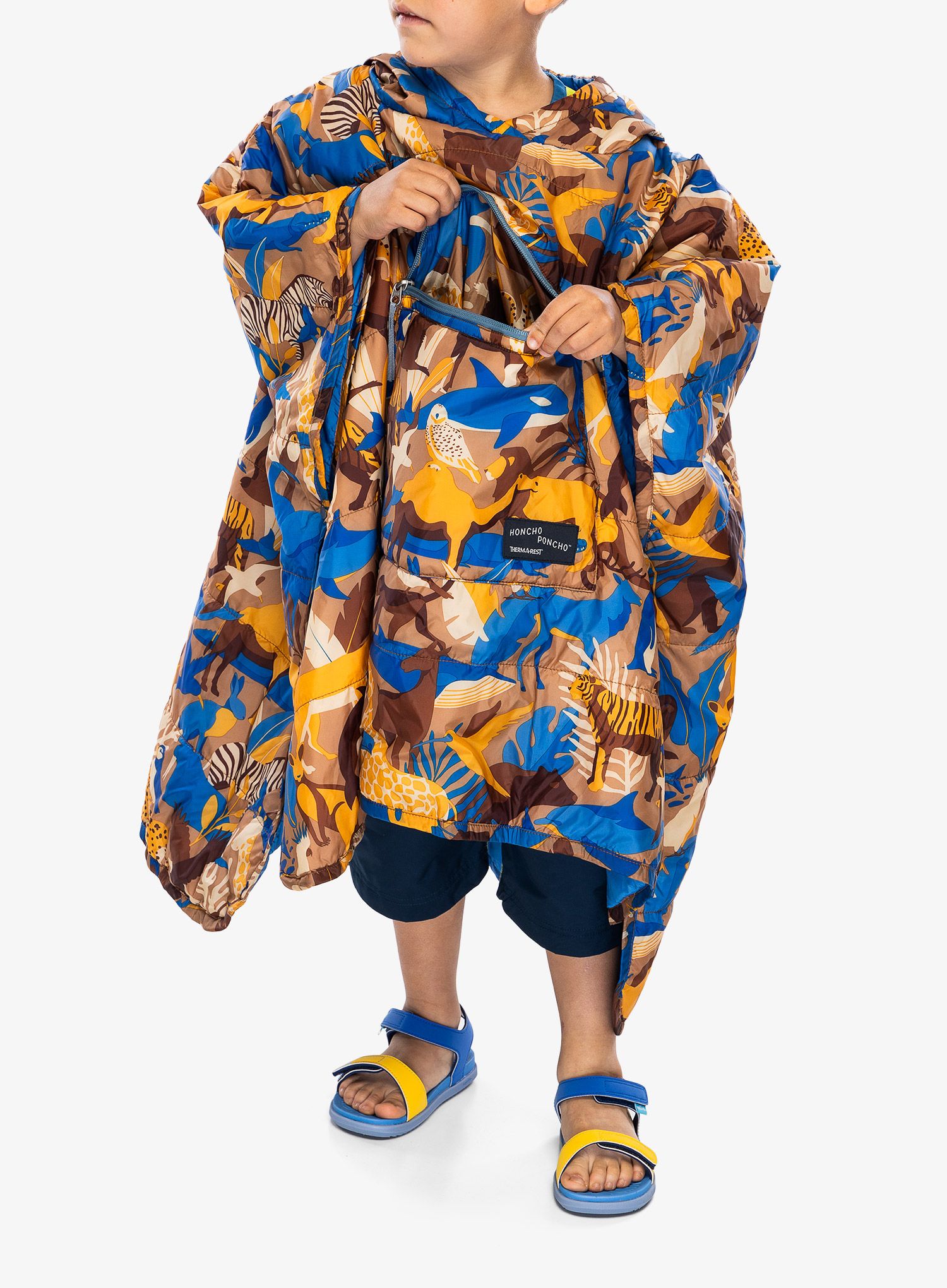 Planinarski ogrtač Therm a Rest Honcho Poncho Kids - animal