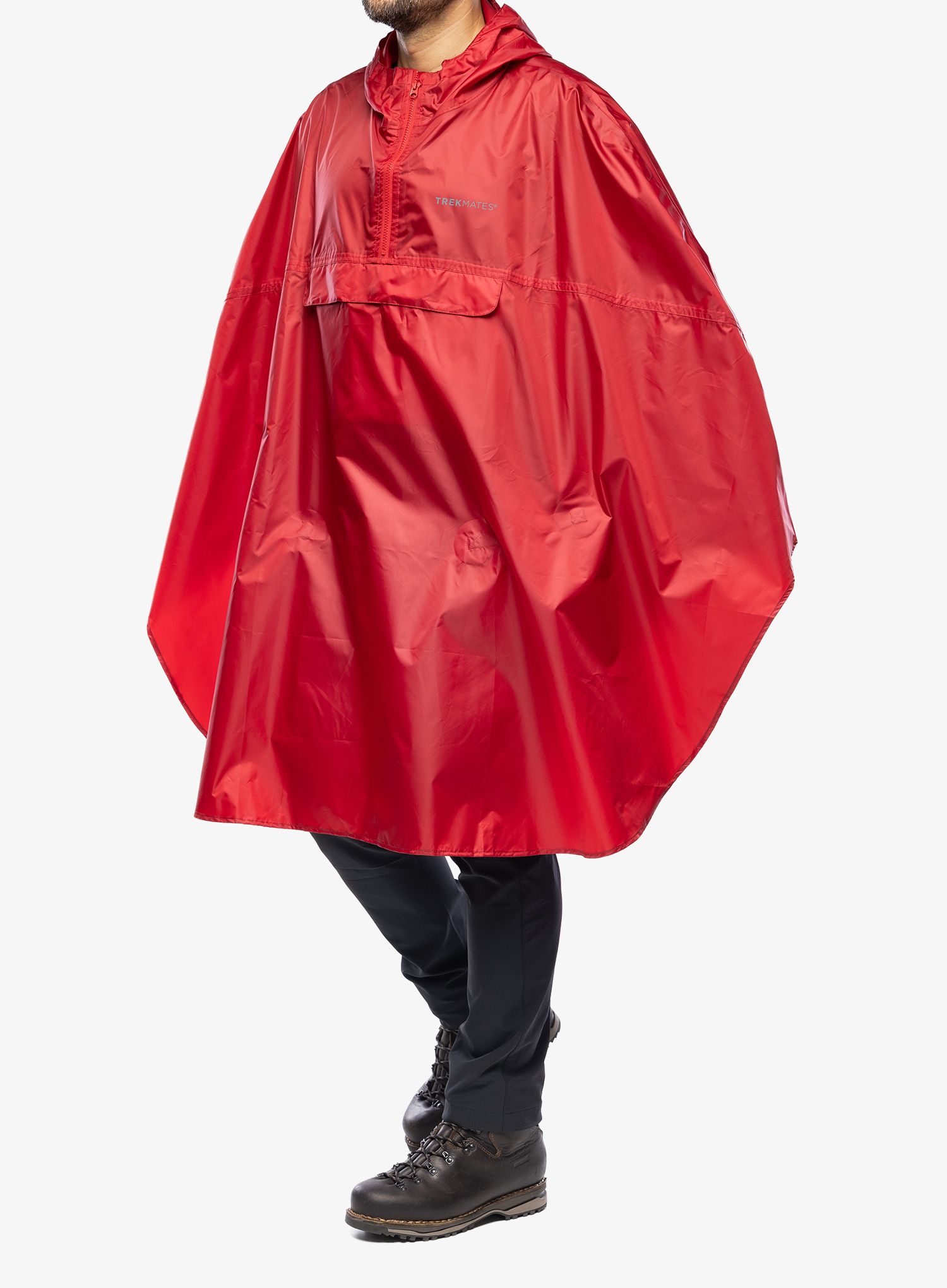 Planinarski ogrtač Trekmates Rove Poncho - chilli pepper