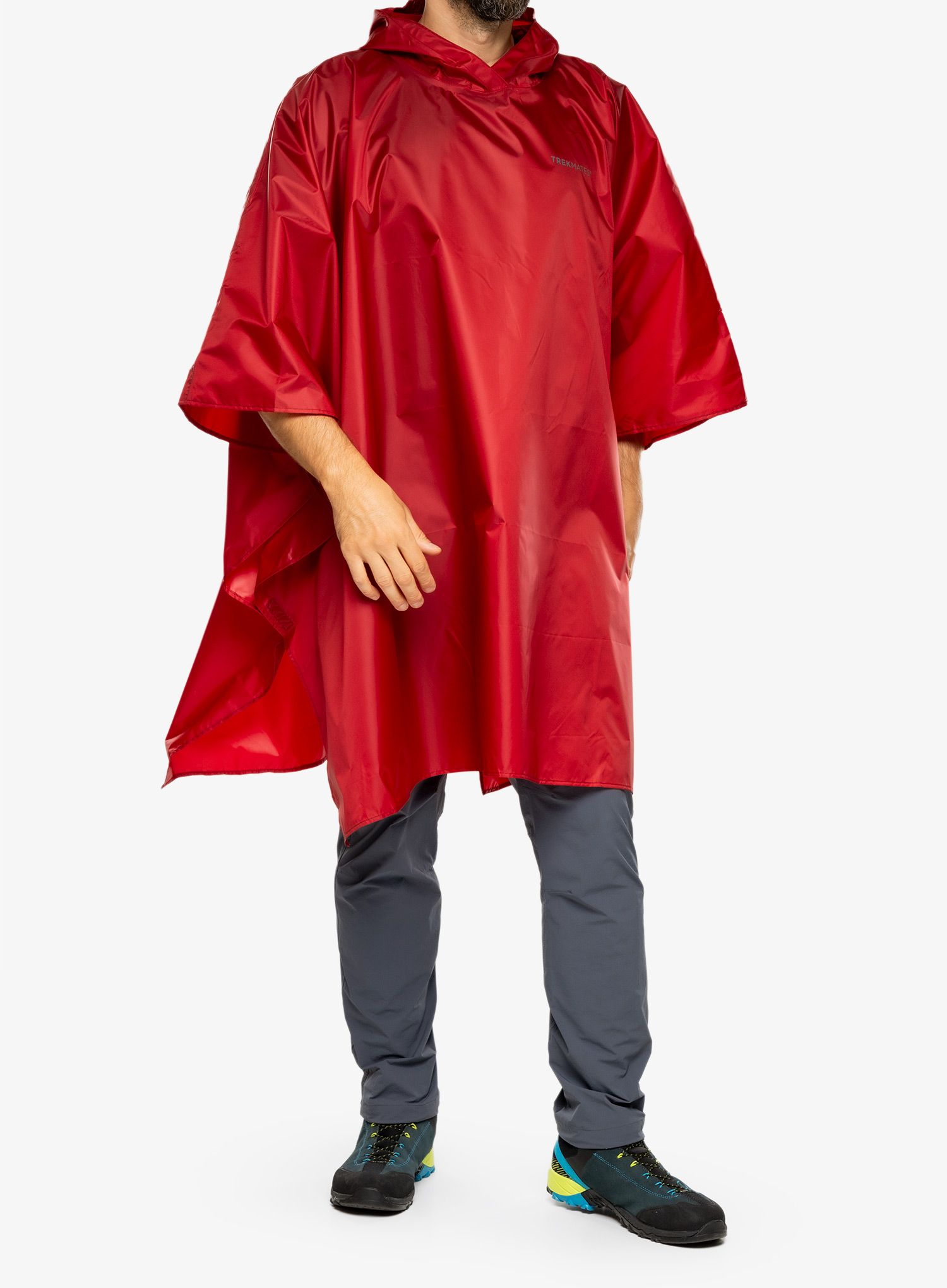 Planinarski ogrtač Trekmates Tour Poncho - chili pepper