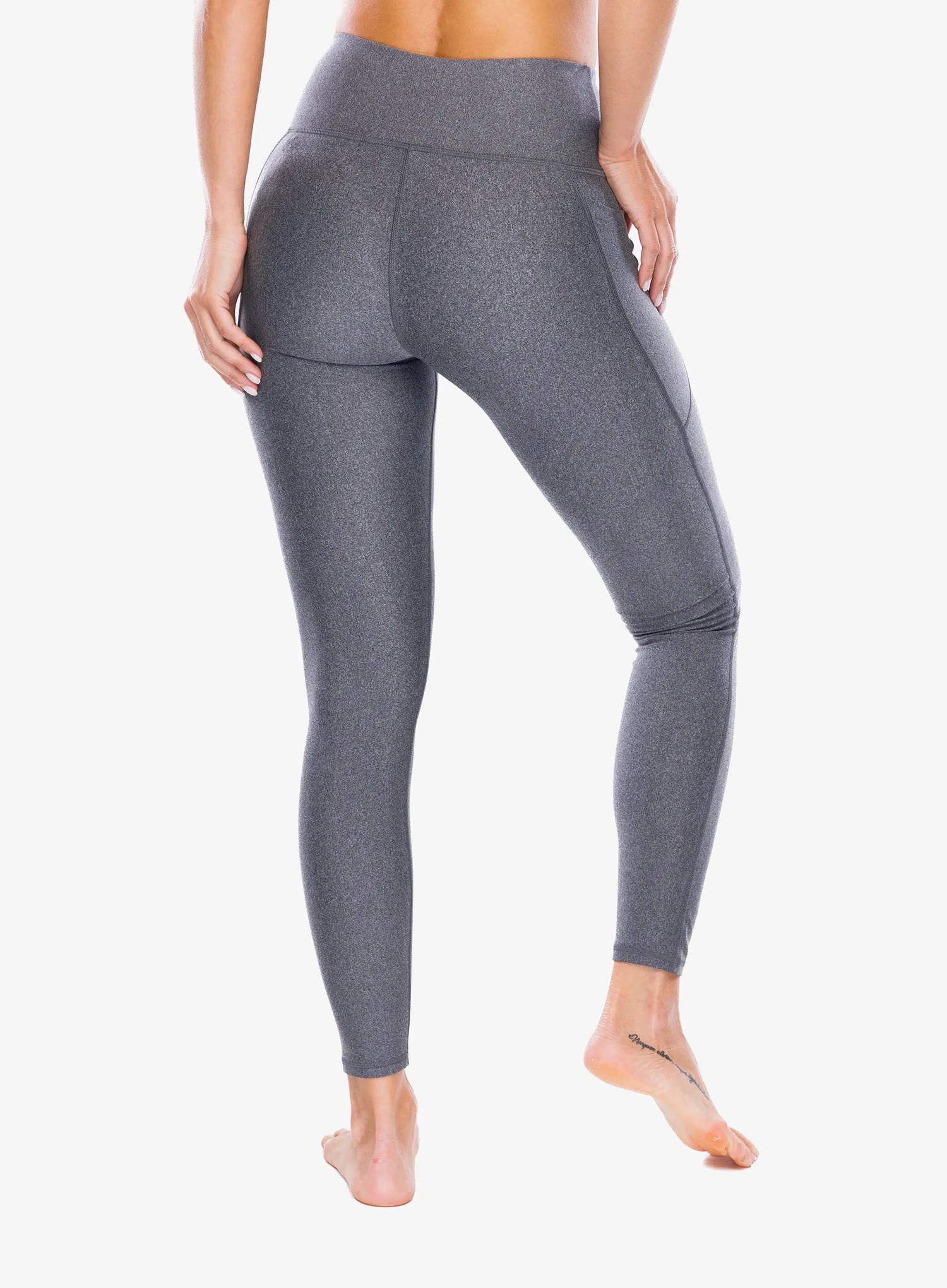 Ženske tajice za trening Under Armour Armour HiRise Leg - charcoal light heather/black