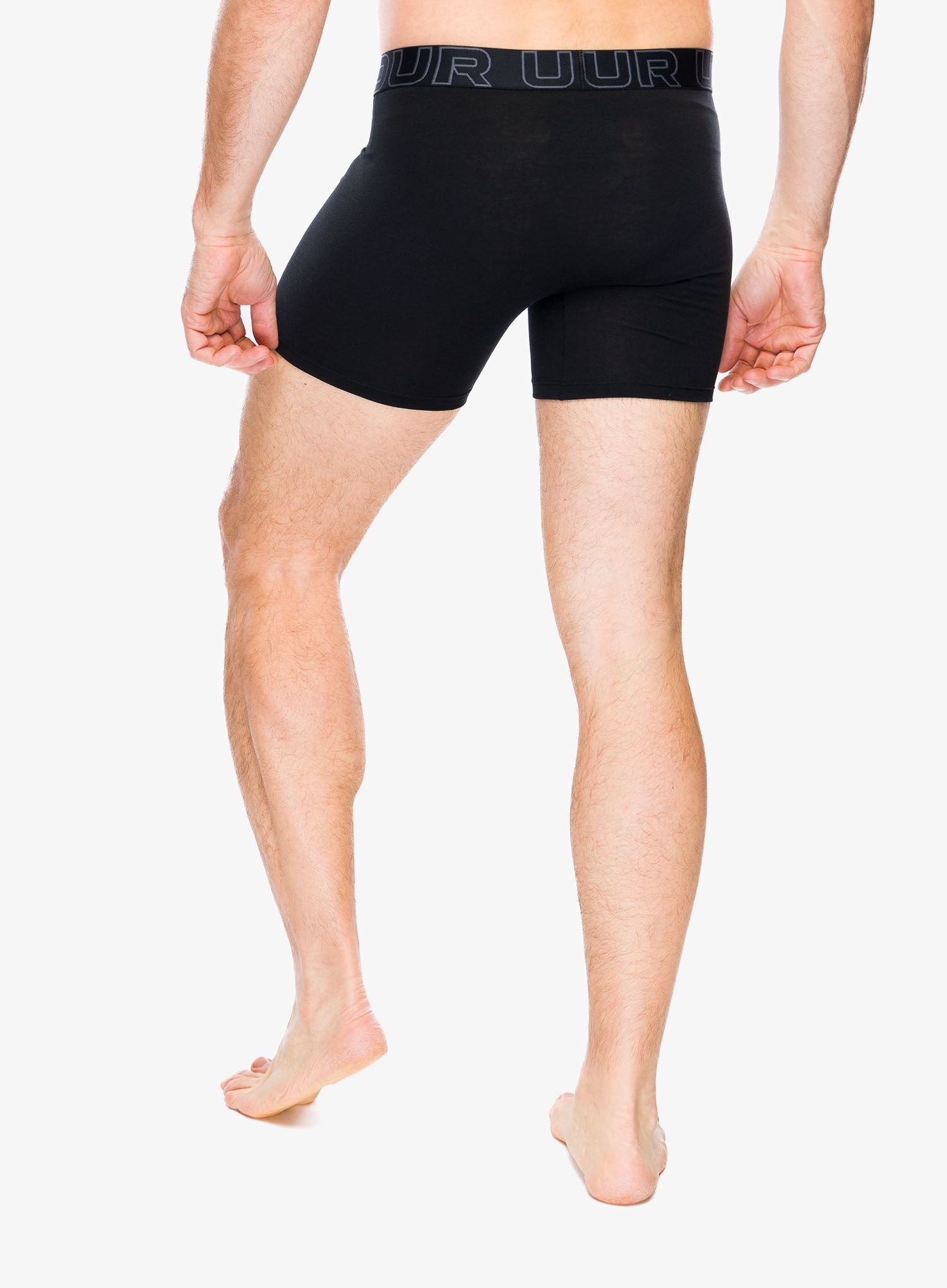 Termoaktivne bokserice Under Armour Performance Cotton 6 in 3-Pack Boxerjock - castlerock full htr/red/steel