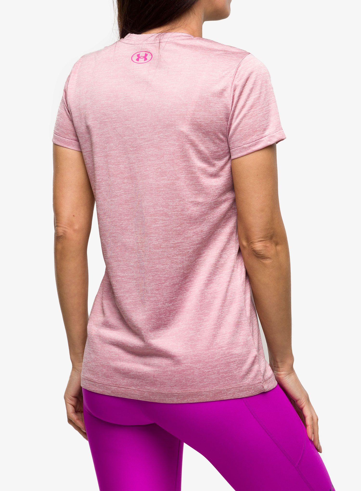 Ženska majica Under Armour Tech Twist Graphic SSV - pink elixir/pink sugar/rebel