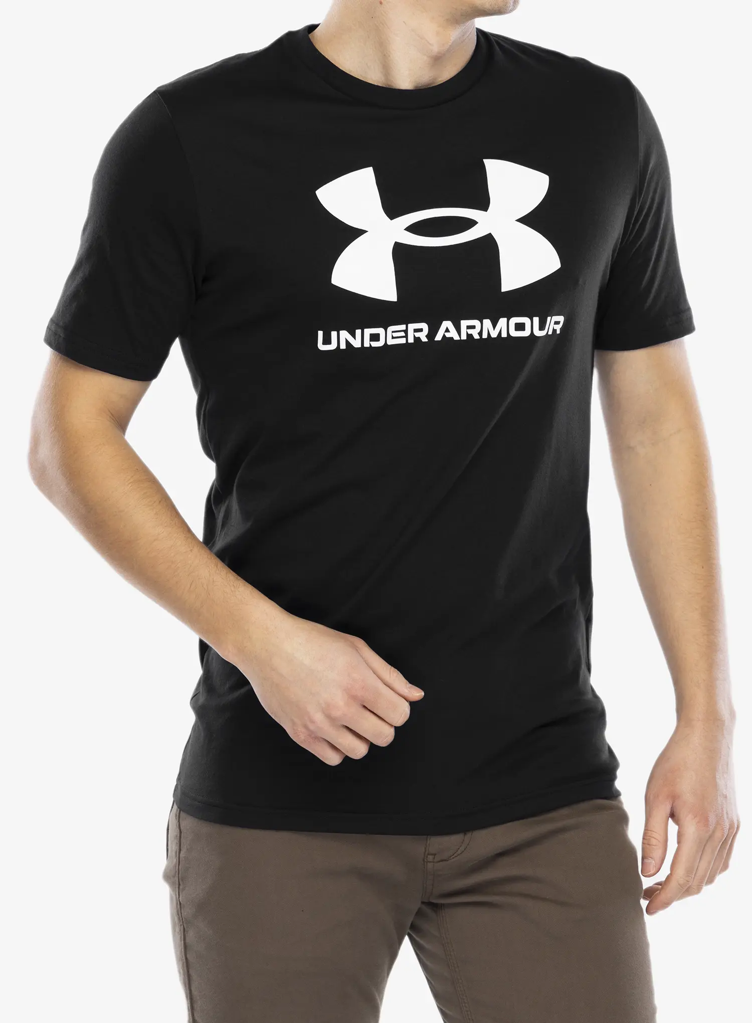 Pamučna majica Under Armour UA Logo Short Sleeve - black/white
