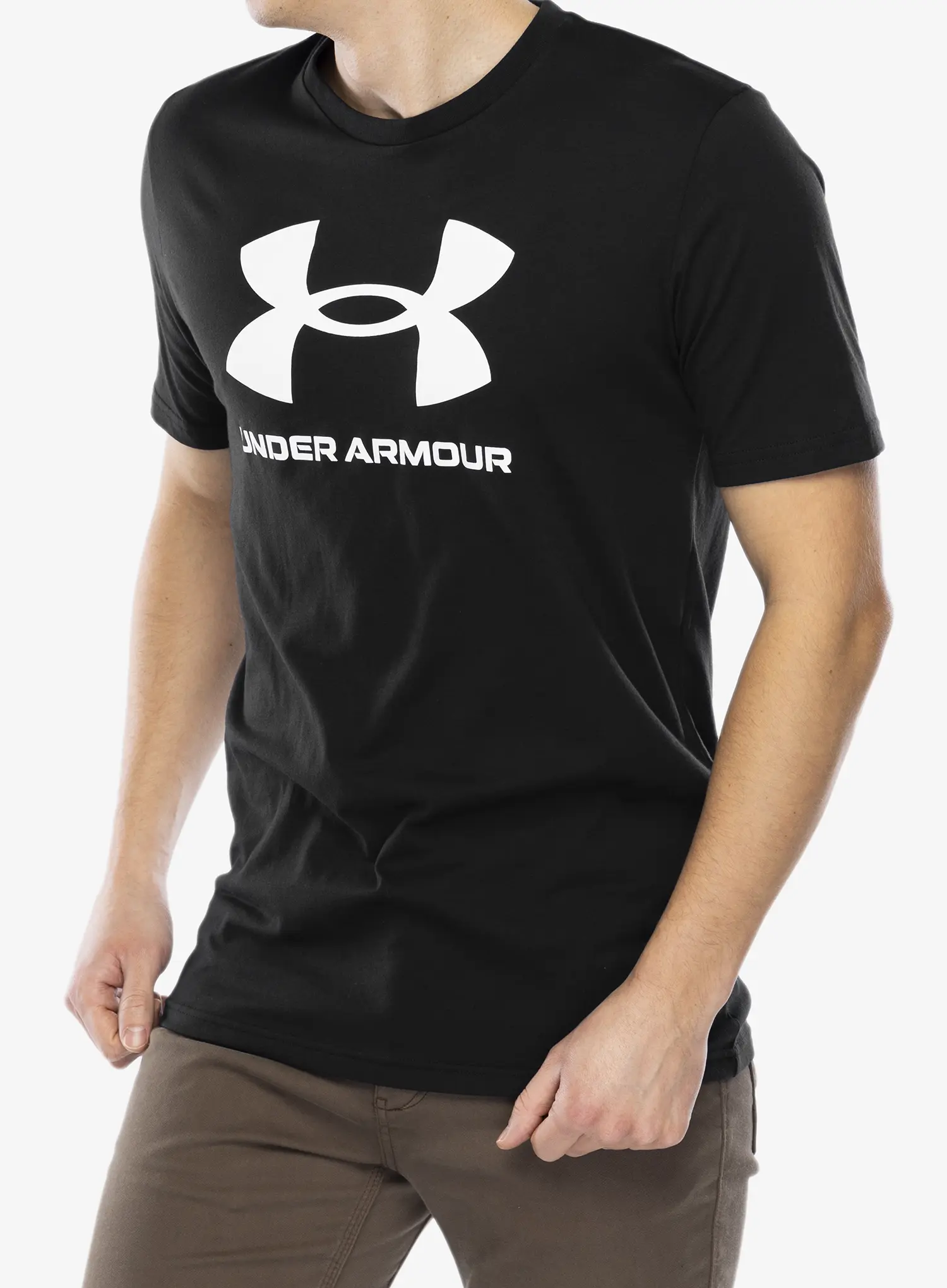 Pamučna majica Under Armour UA Logo Short Sleeve - black/white