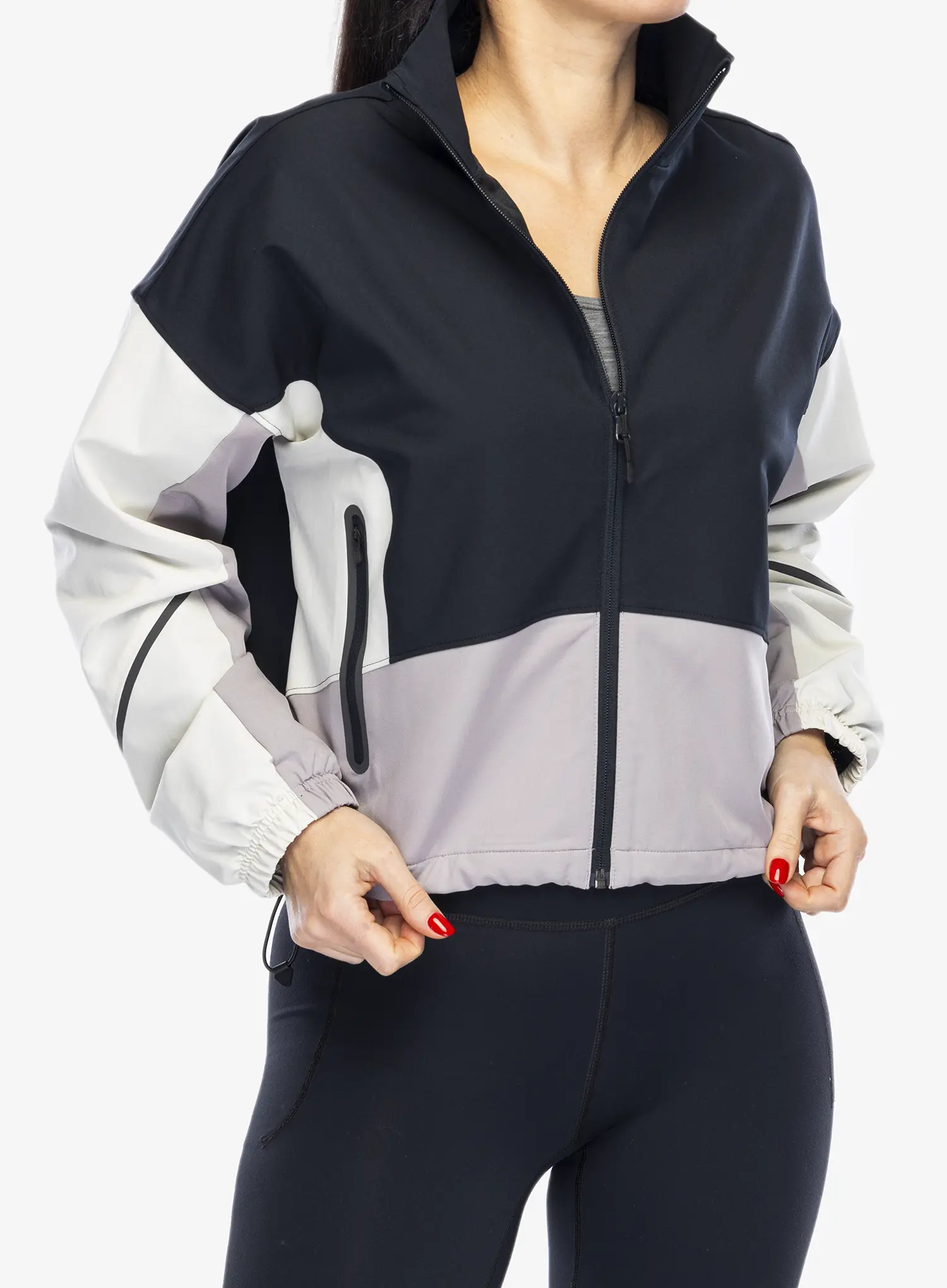 Ženska jakna Under Armour UA Unstoppable Jacket - black/summit white/tetra gray
