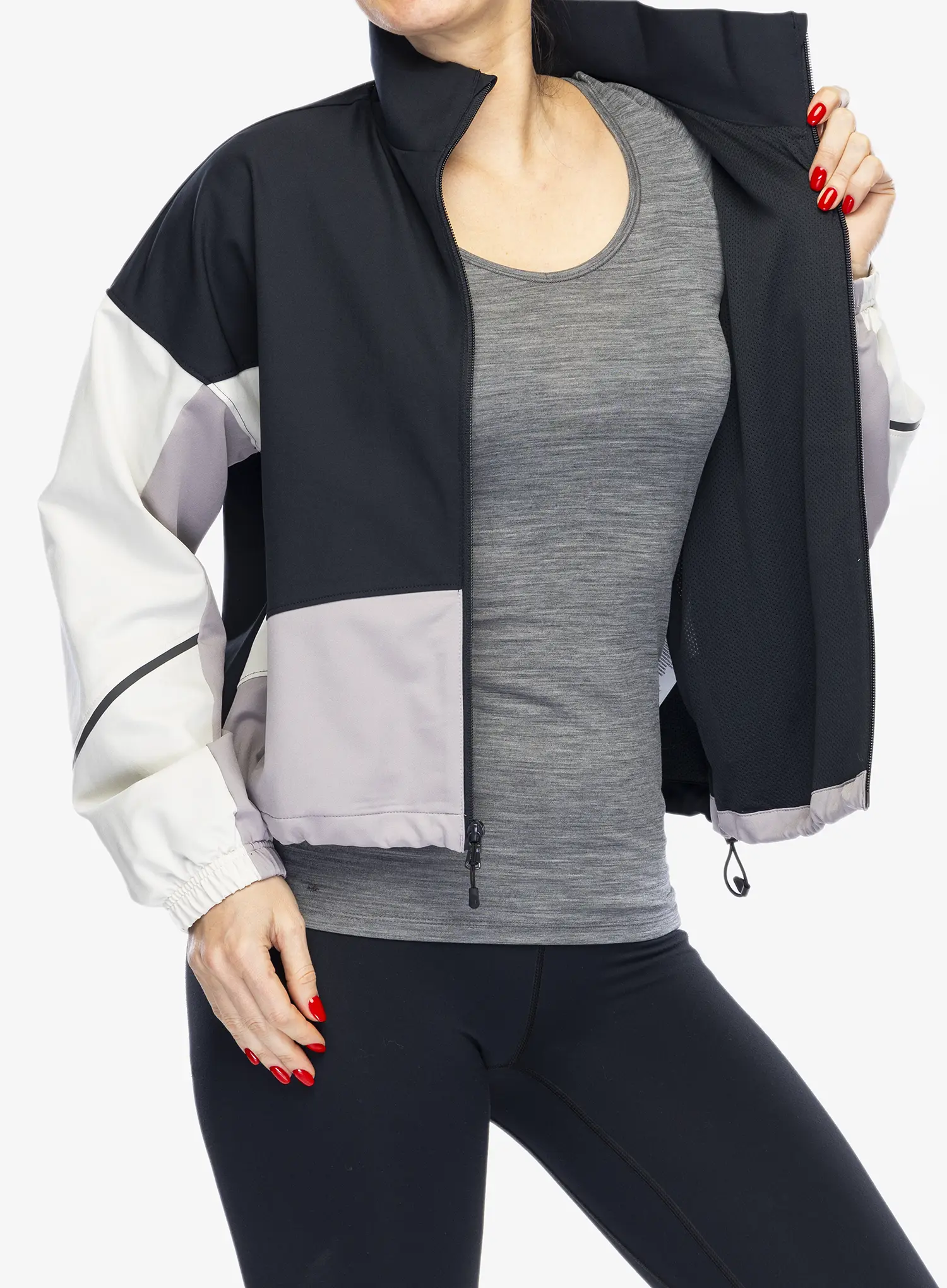 Ženska jakna Under Armour UA Unstoppable Jacket - black/summit white/tetra gray