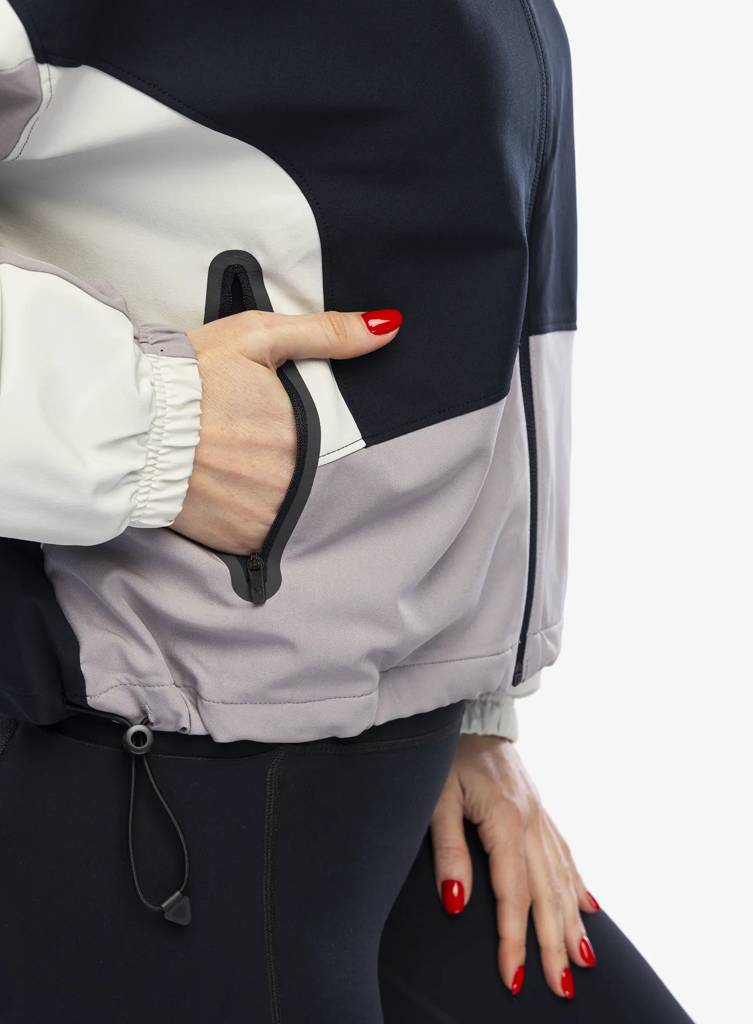 Ženska jakna Under Armour UA Unstoppable Jacket - black/summit white/tetra gray