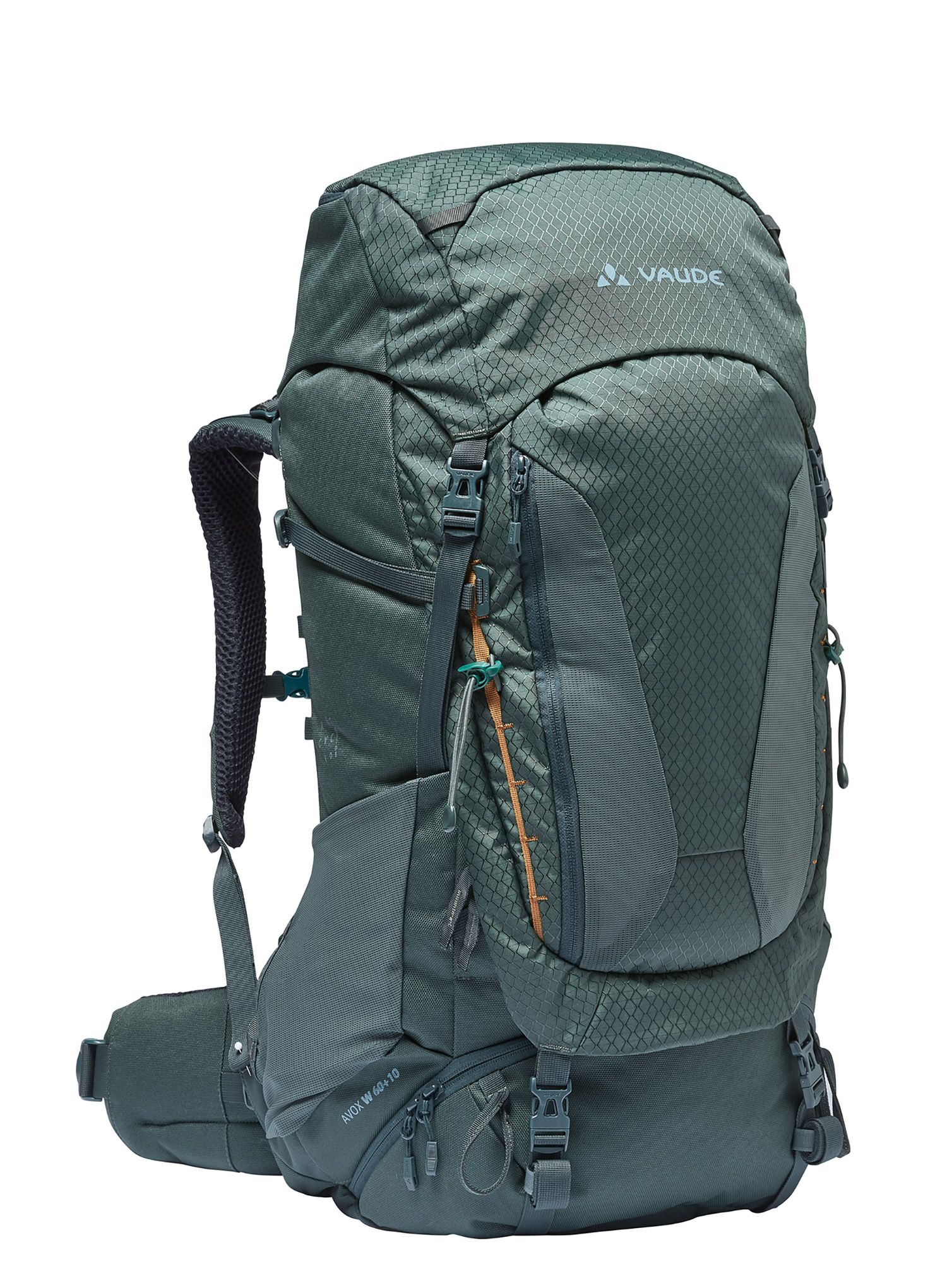 Ženski trekking ruksak Vaude Avox 60+10 - dark forest