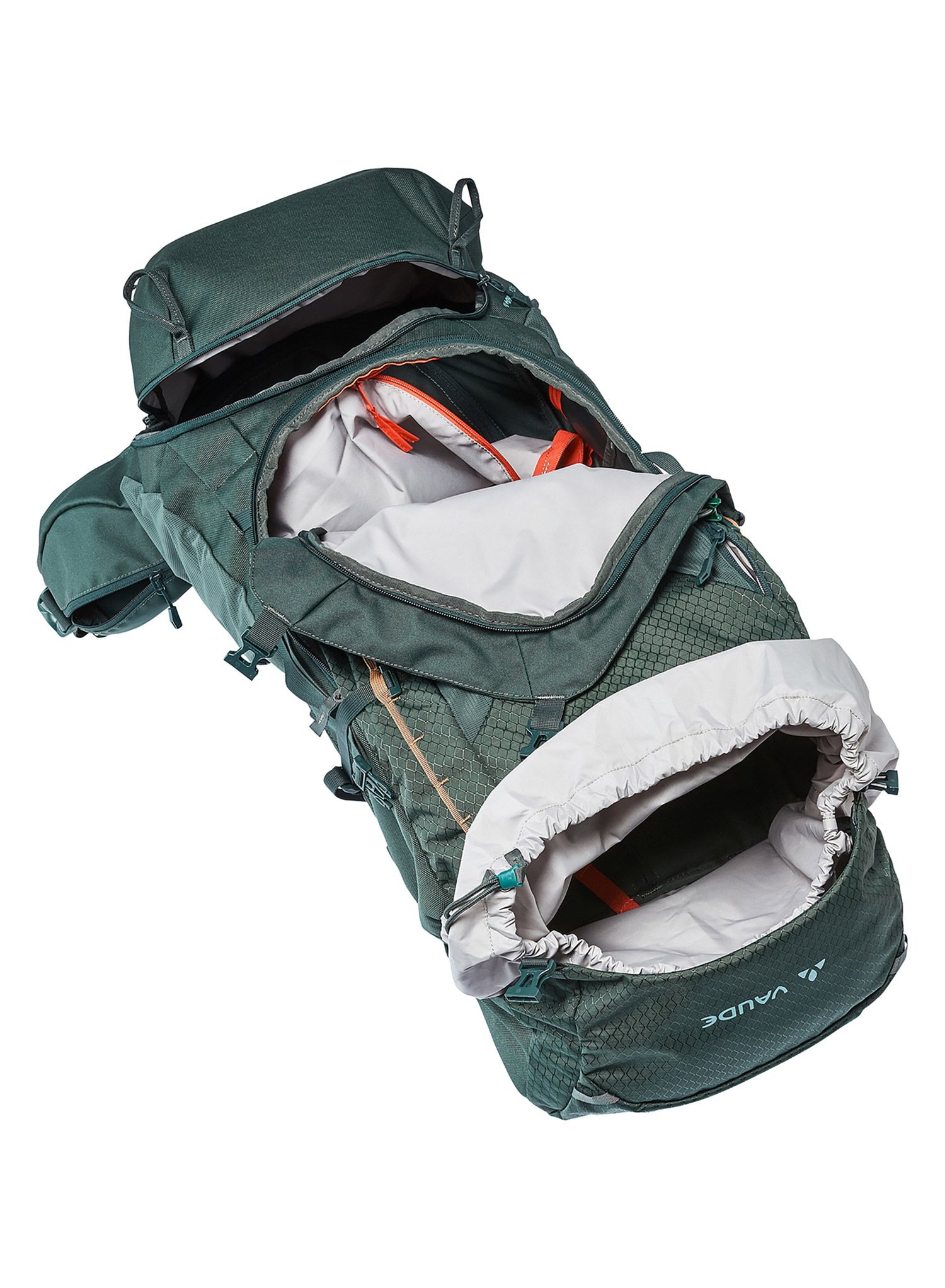 Ženski trekking ruksak Vaude Avox 60+10 - dark forest
