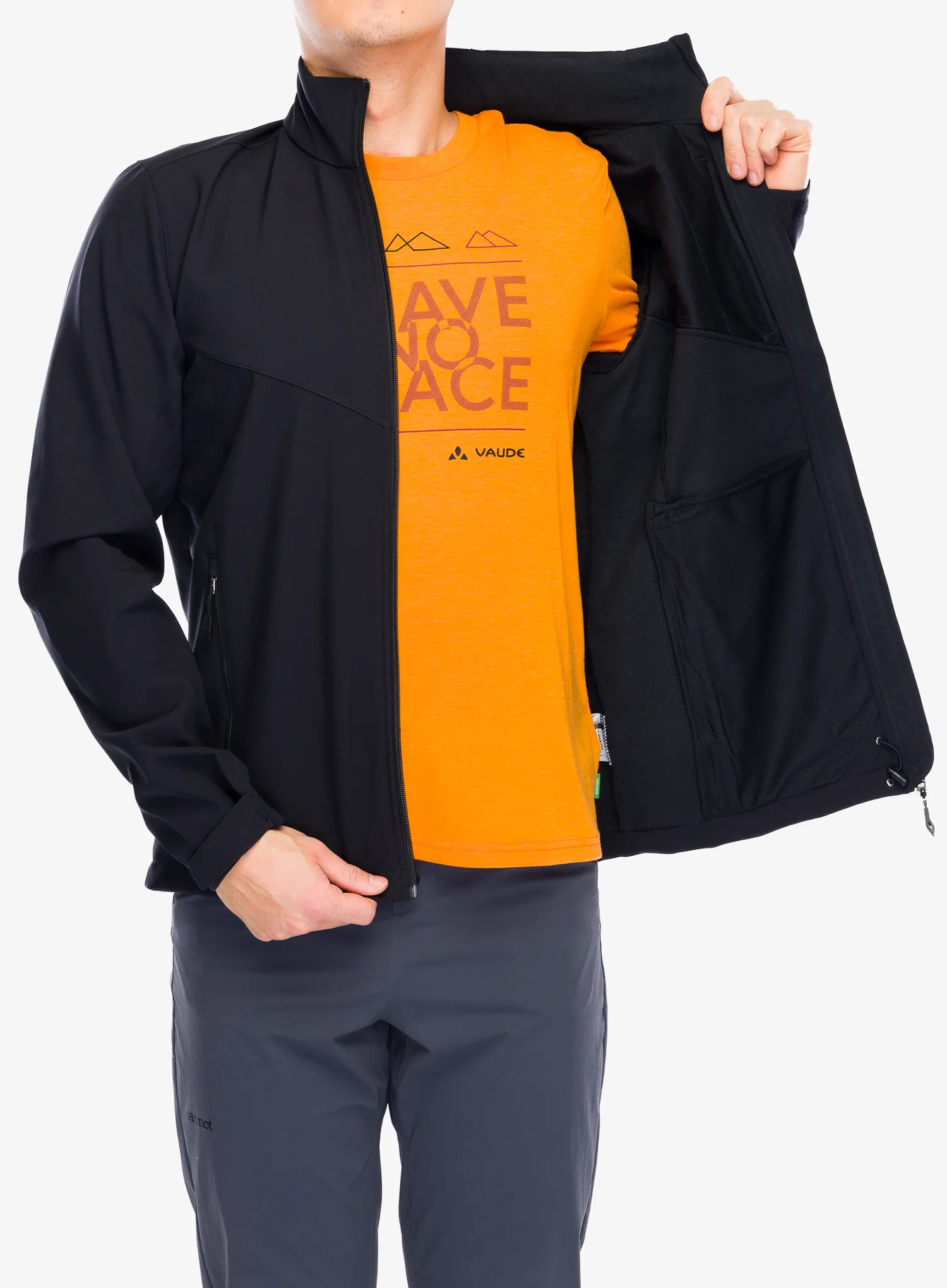 Softshell jakna Vaude Cyclone Jacket VI - black