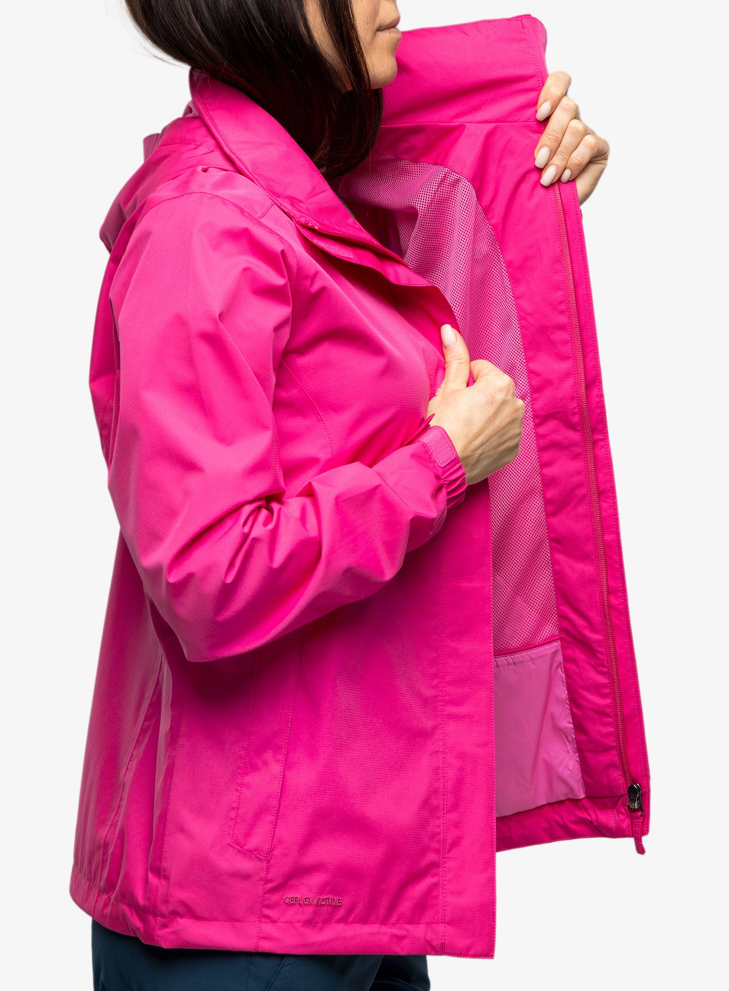 Ženska kišna jakna Vaude Escape Light Jacket - lychee