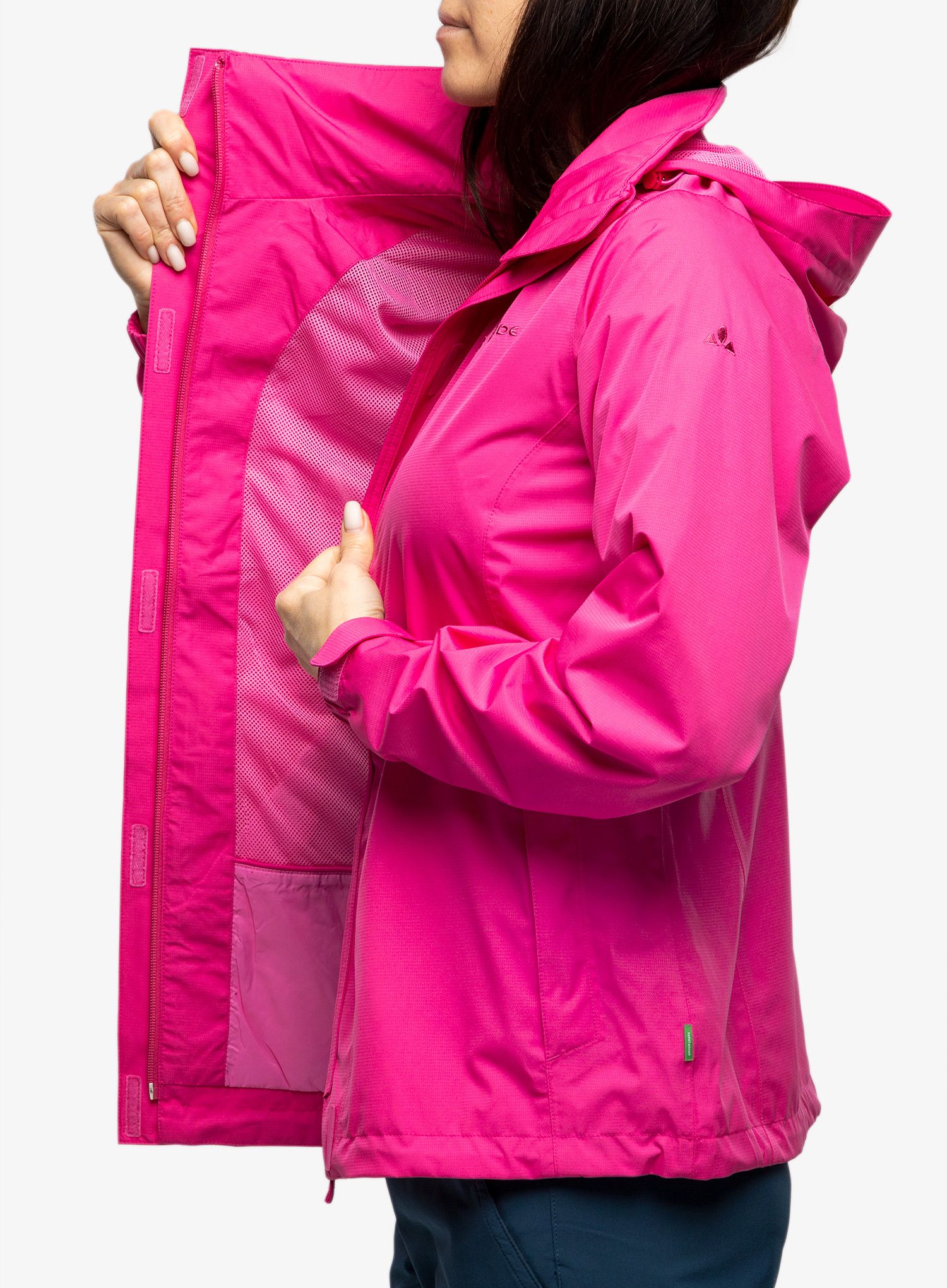 Ženska kišna jakna Vaude Escape Light Jacket - lychee