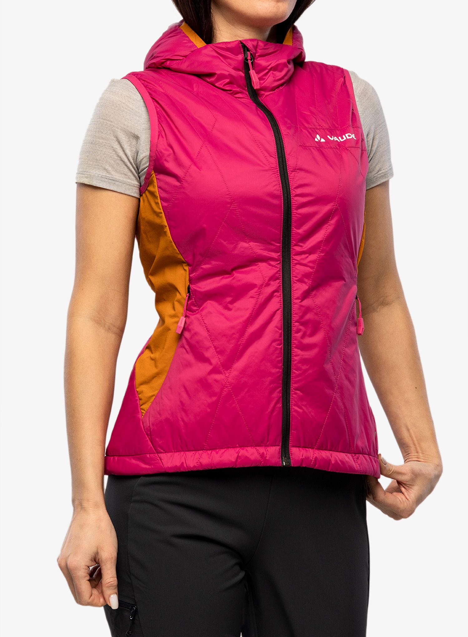 Ženski prsluk Vaude Freney Hybrid Vest IV - lychee