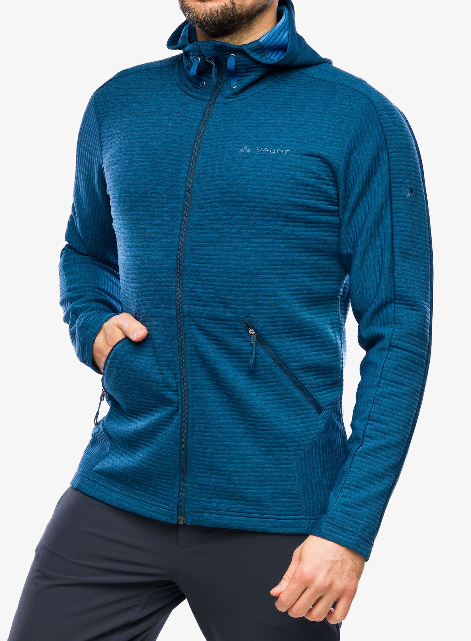 Dukserica od flisa Vaude Hemsby Jacket II - dark sea