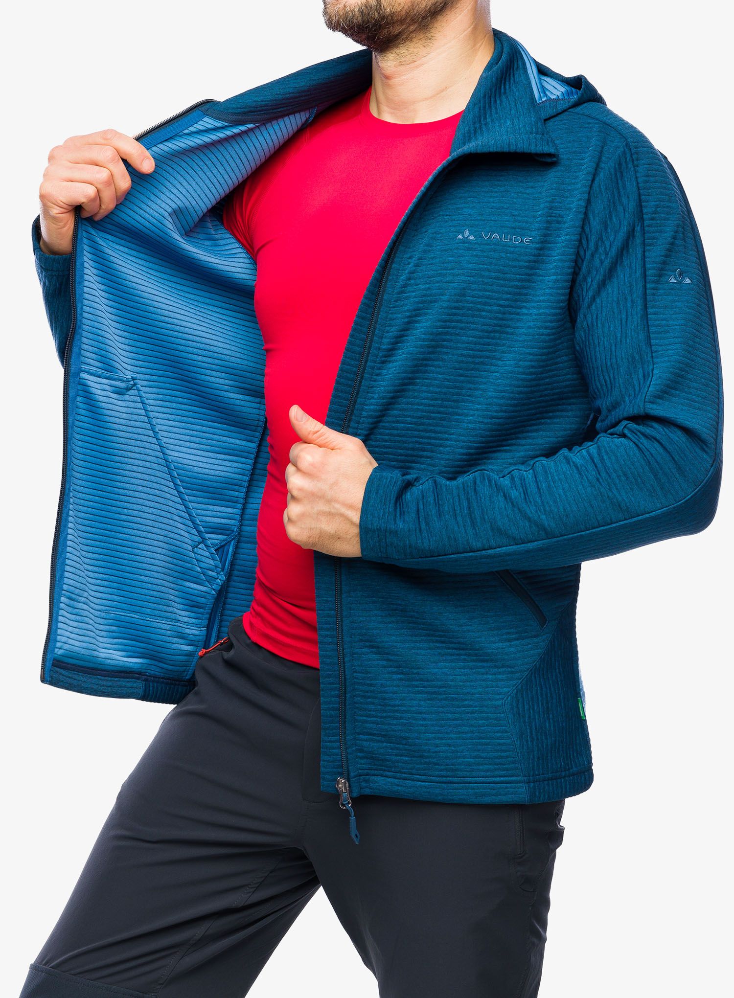 Dukserica od flisa Vaude Hemsby Jacket II - dark sea