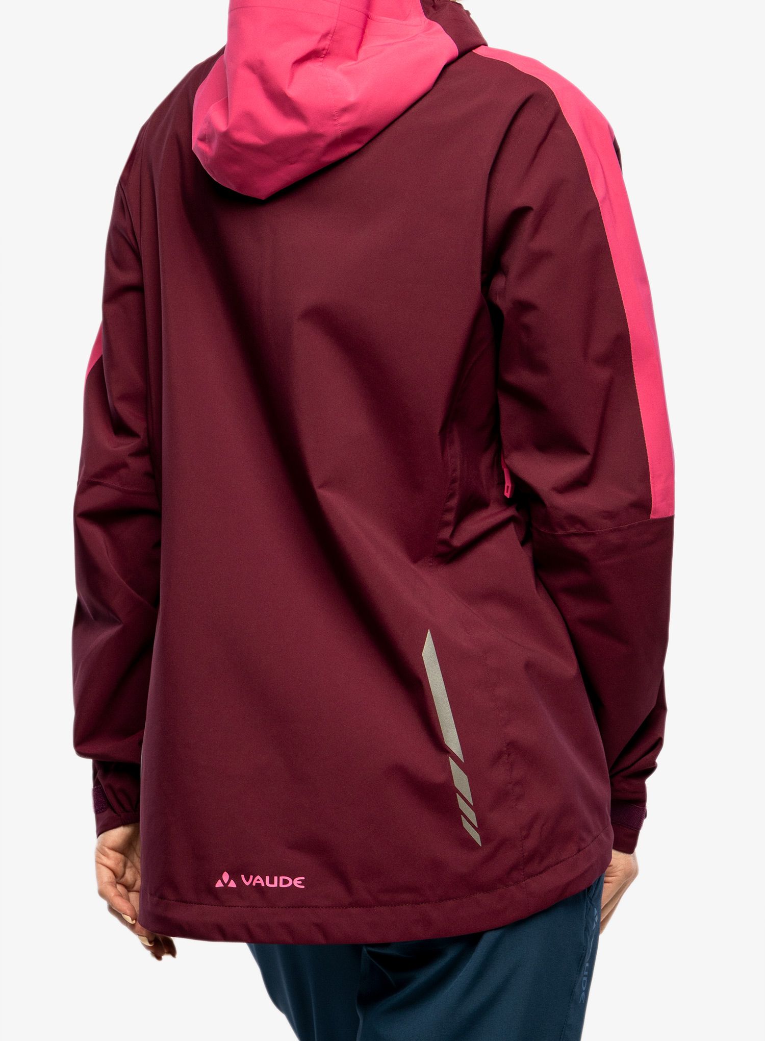 Ženska kišna jakna Vaude Moab Rain Jacket II - cassis