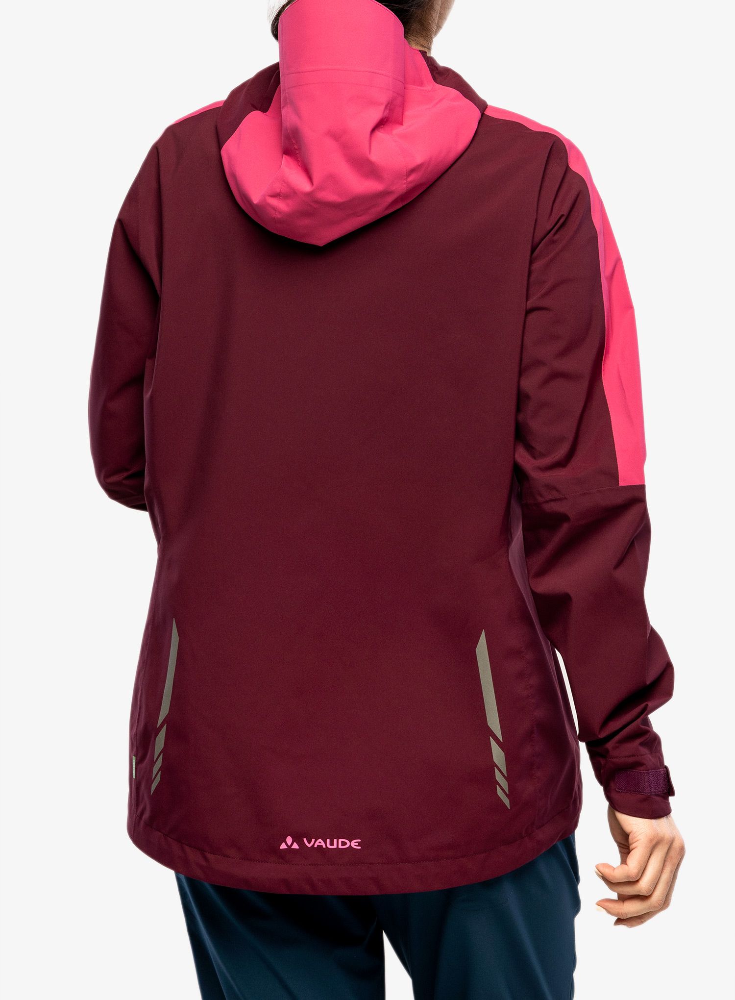 Ženska kišna jakna Vaude Moab Rain Jacket II - cassis