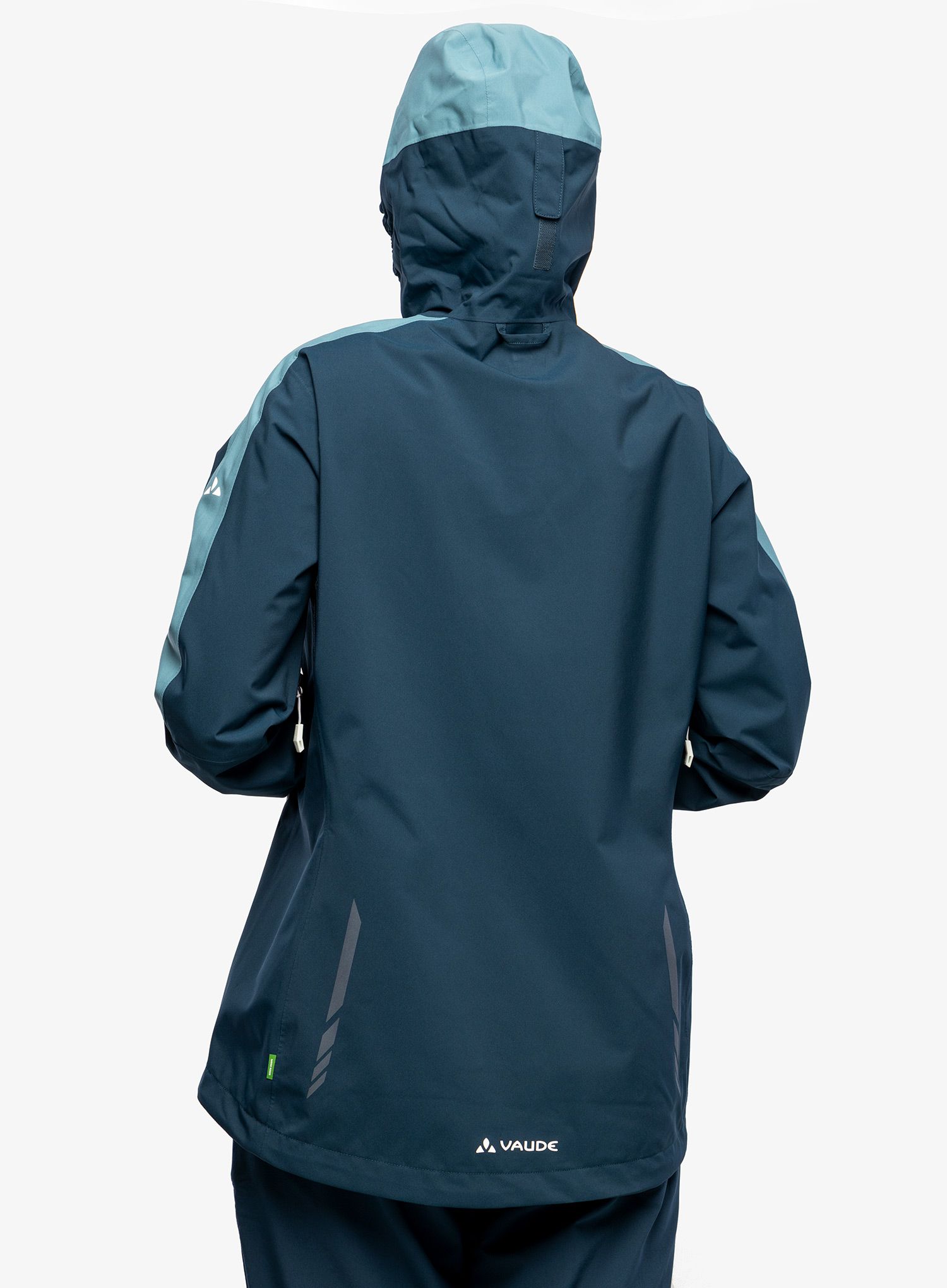 Ženska kišna jakna Vaude Moab Rain Jacket II - dark sea uni