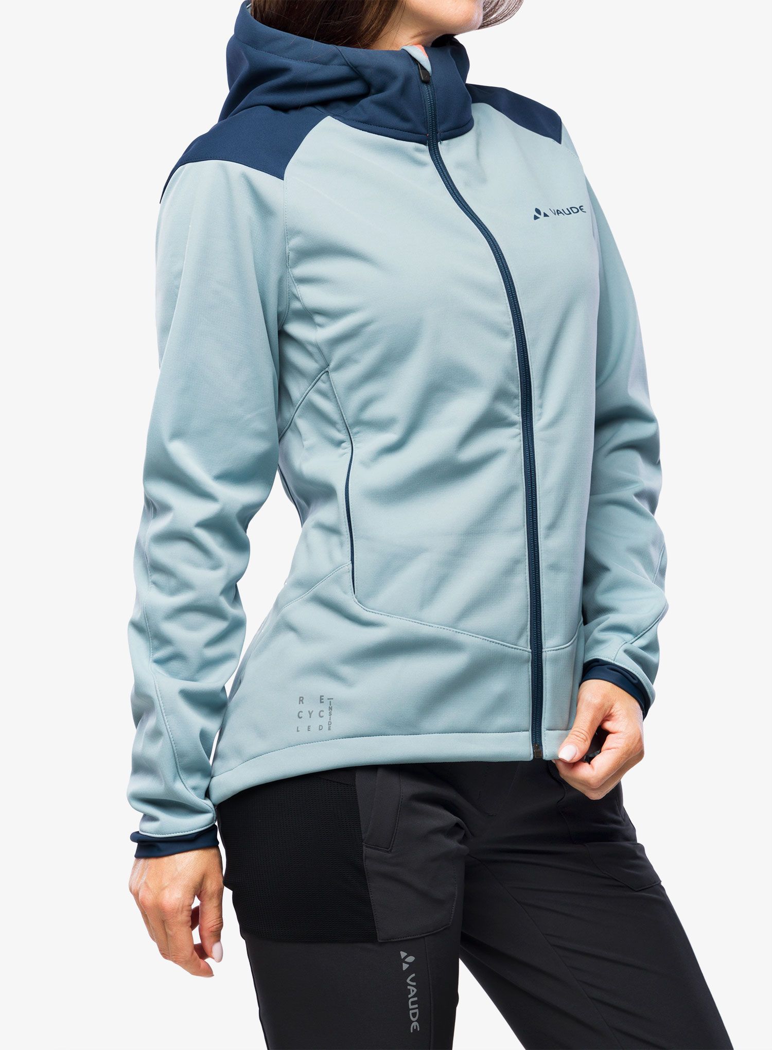 Ženska biciklistička jakna Vaude Qimsa Softshell Jacket - cloudy blue